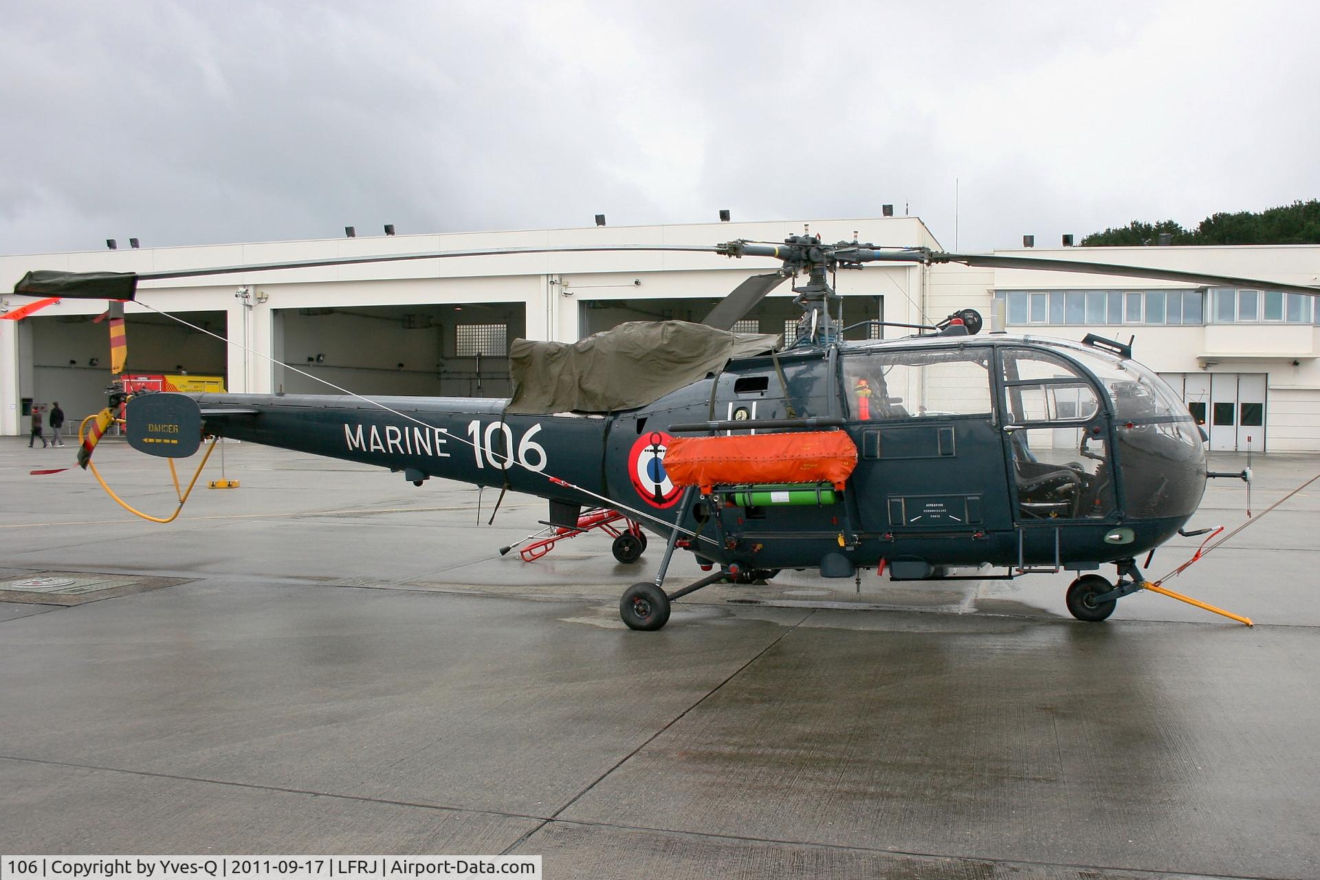 106, Aérospatiale SA-316B Alouette III C/N 2109, Aerospatiale SA 316 B Alouette III, Static Display Open Days 2011, Landivisiau Naval Air Base (LFRJ)