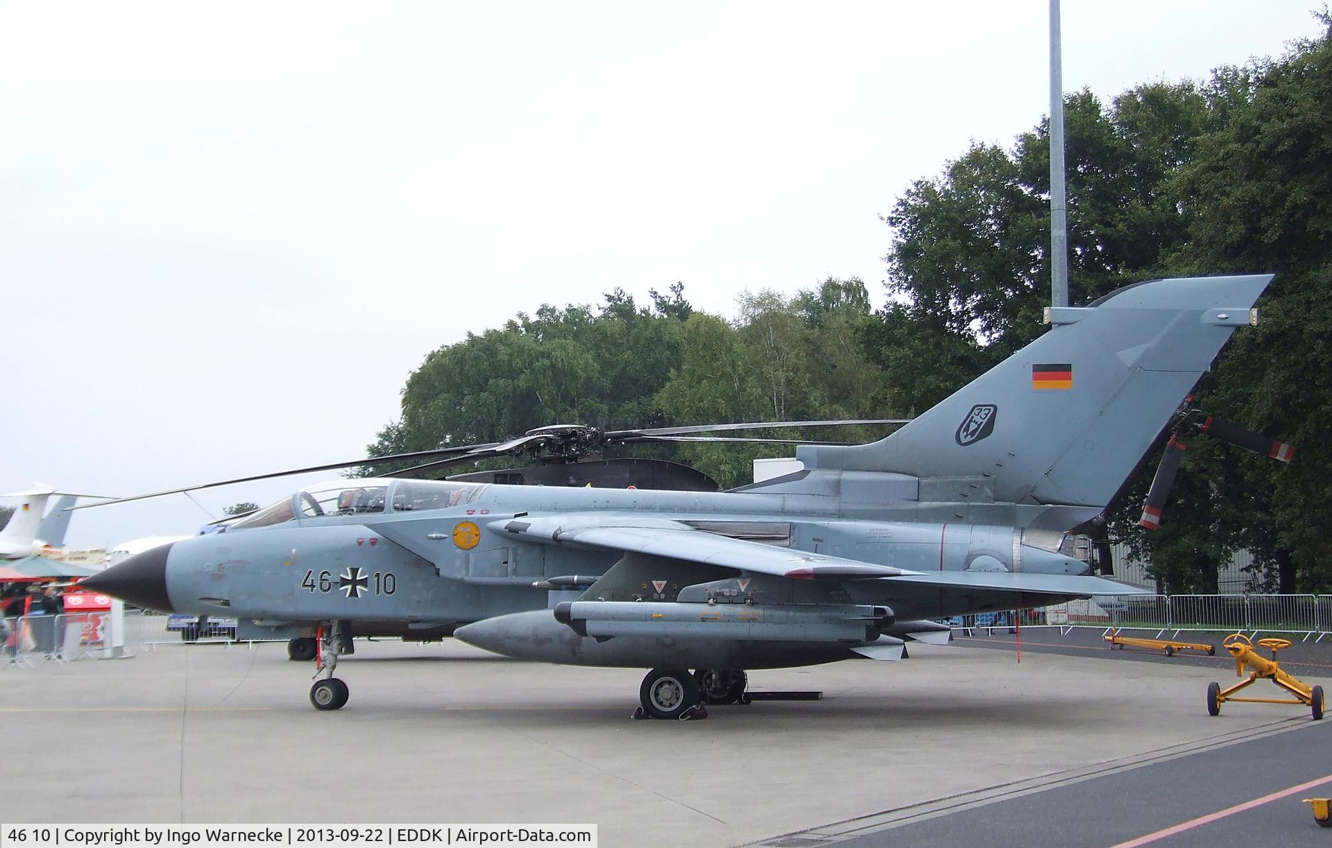 46 10, Panavia Tornado IDS C/N 767/GS243/4310, Panavia Tornado IDS of the German Air Force (Luftwaffe) at the DLR 2013 air and space day on the side of Cologne airport
