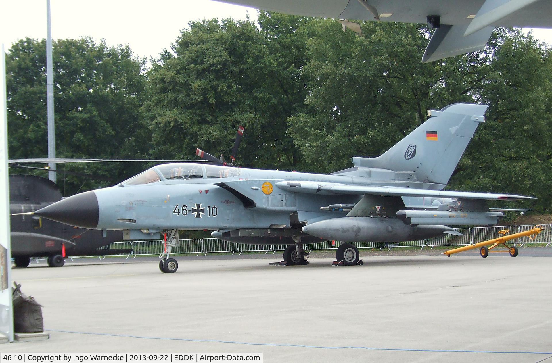 46 10, Panavia Tornado IDS C/N 767/GS243/4310, Panavia Tornado IDS of the German Air Force (Luftwaffe) at the DLR 2013 air and space day on the side of Cologne airport