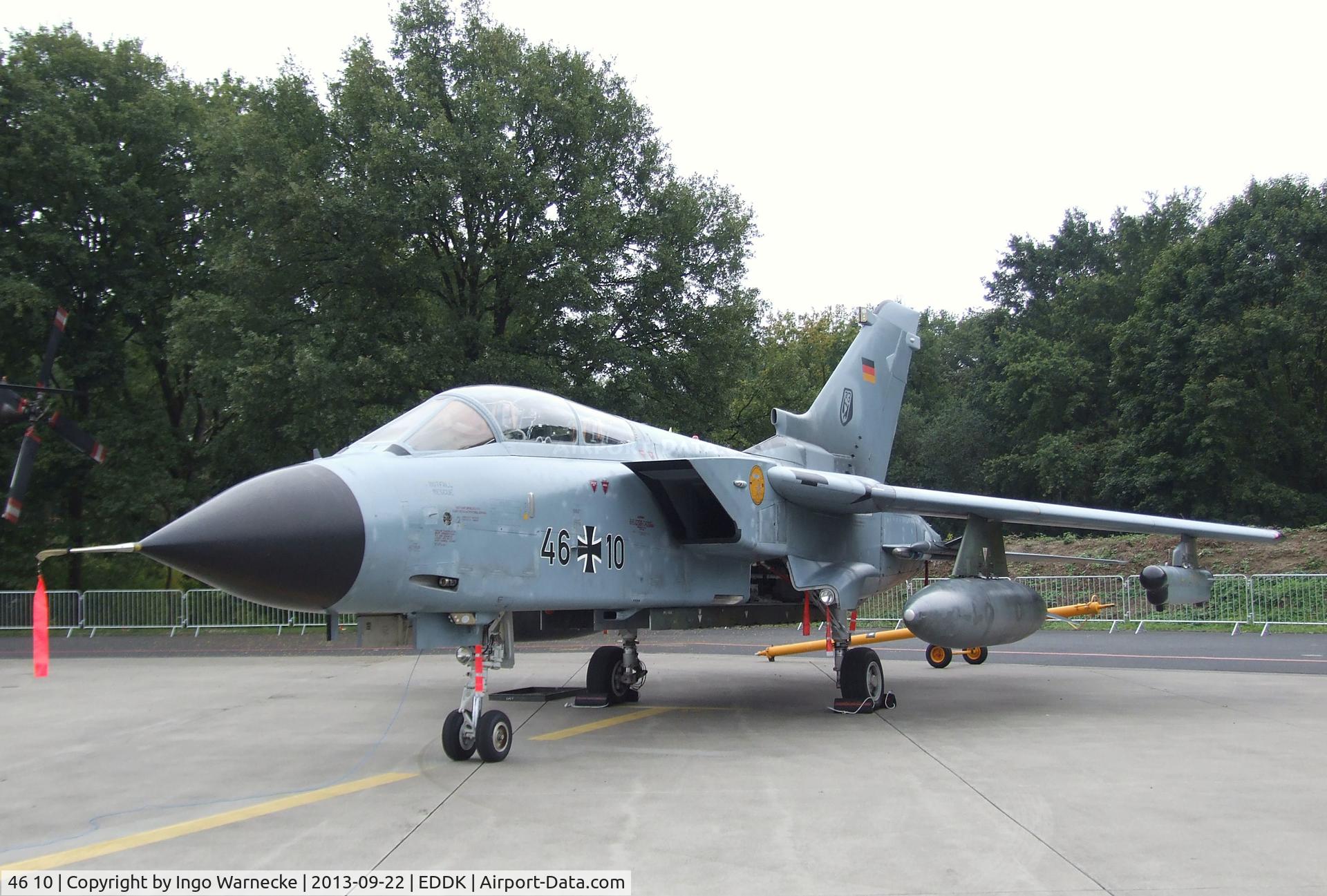 46 10, Panavia Tornado IDS C/N 767/GS243/4310, Panavia Tornado IDS of the German Air Force (Luftwaffe) at the DLR 2013 air and space day on the side of Cologne airport