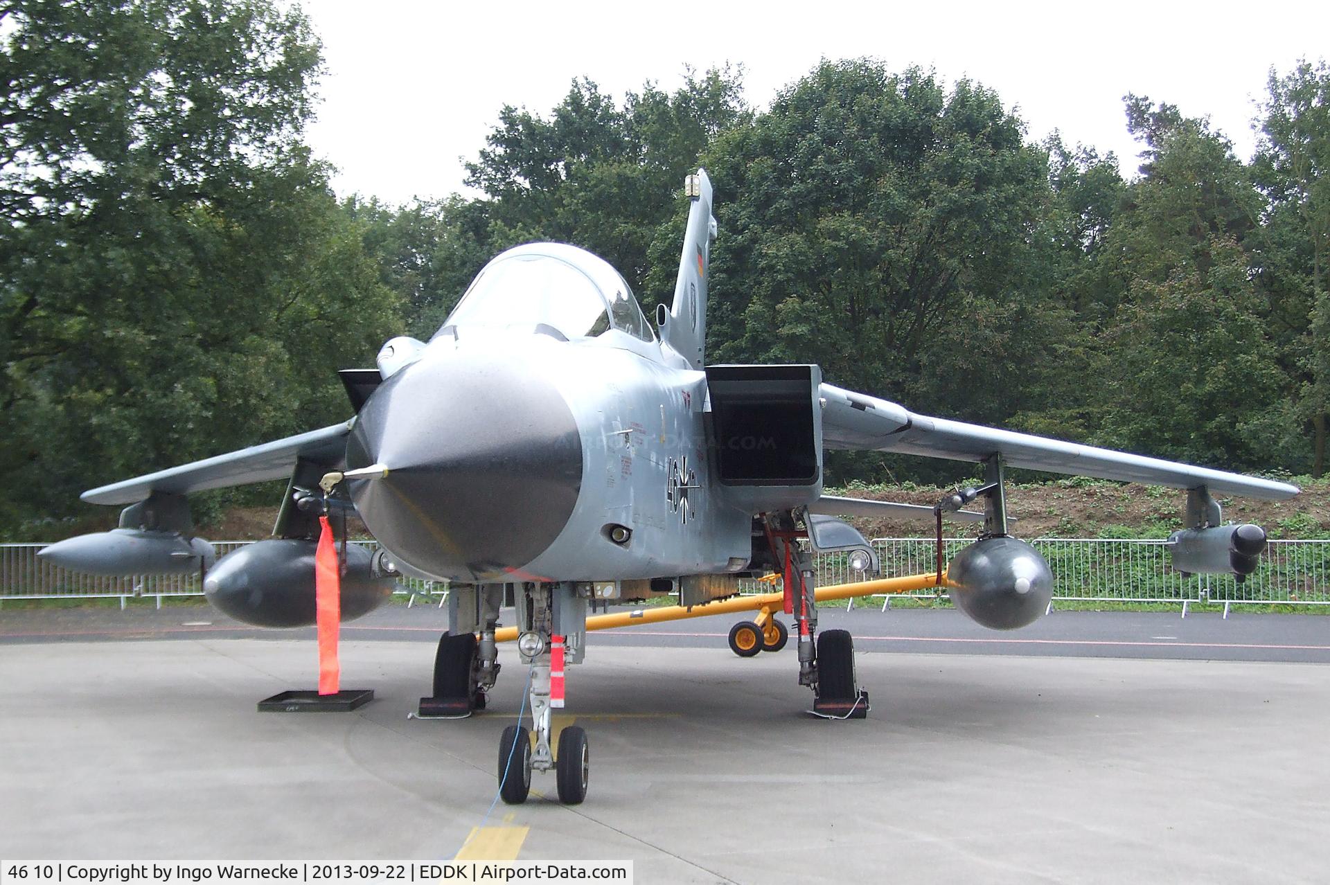46 10, Panavia Tornado IDS C/N 767/GS243/4310, Panavia Tornado IDS of the German Air Force (Luftwaffe) at the DLR 2013 air and space day on the side of Cologne airport