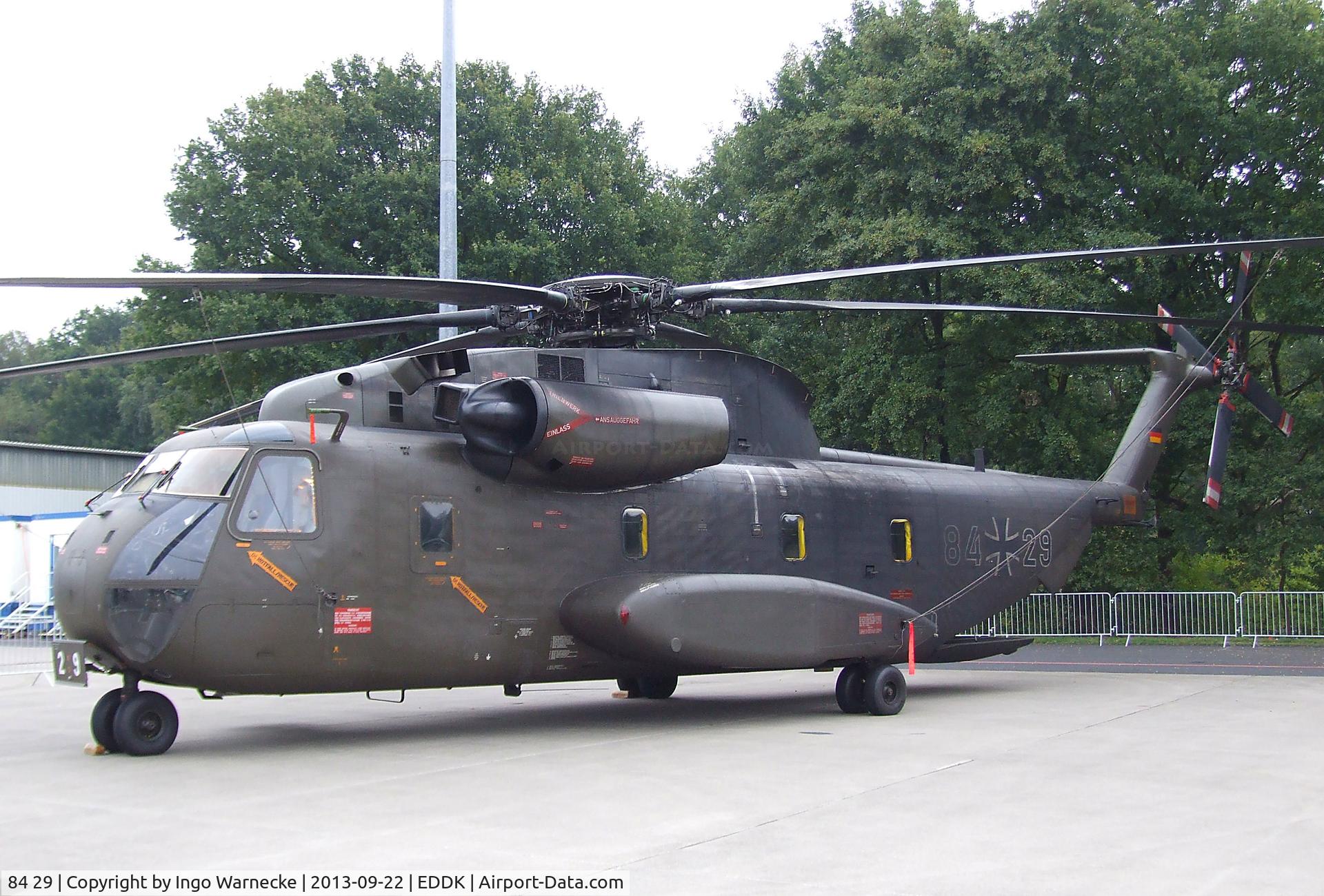 84 29, Sikorsky (VFW-Fokker) CH-53G C/N V65-027, Sikorsky (VFW-Fokker) CH-53G of the German Air Force (Luftwaffe) at the DLR 2013 air and space day on the side of Cologne airport