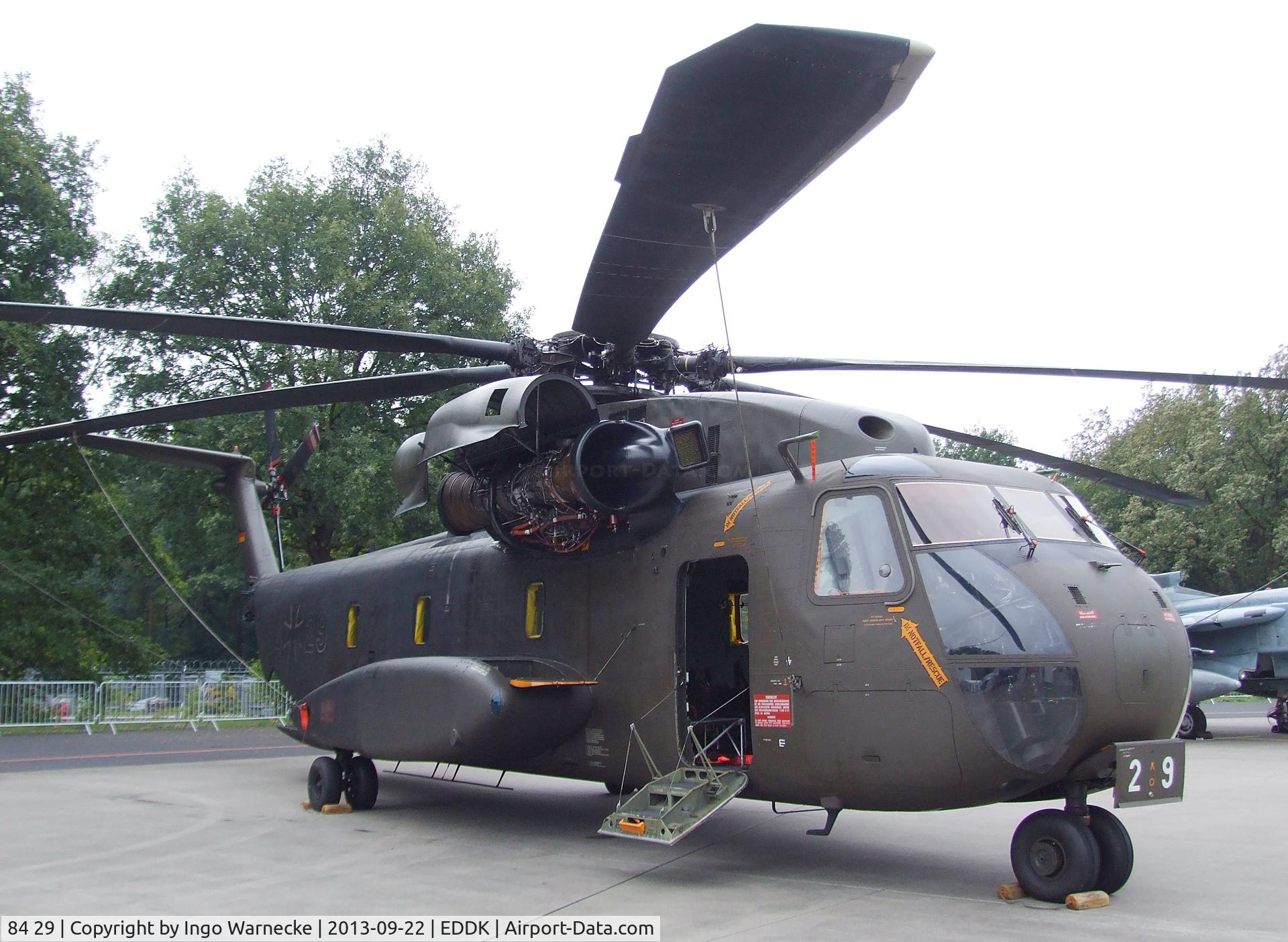 84 29, Sikorsky (VFW-Fokker) CH-53G C/N V65-027, Sikorsky (VFW-Fokker) CH-53G of the German Air Force (Luftwaffe) at the DLR 2013 air and space day on the side of Cologne airport