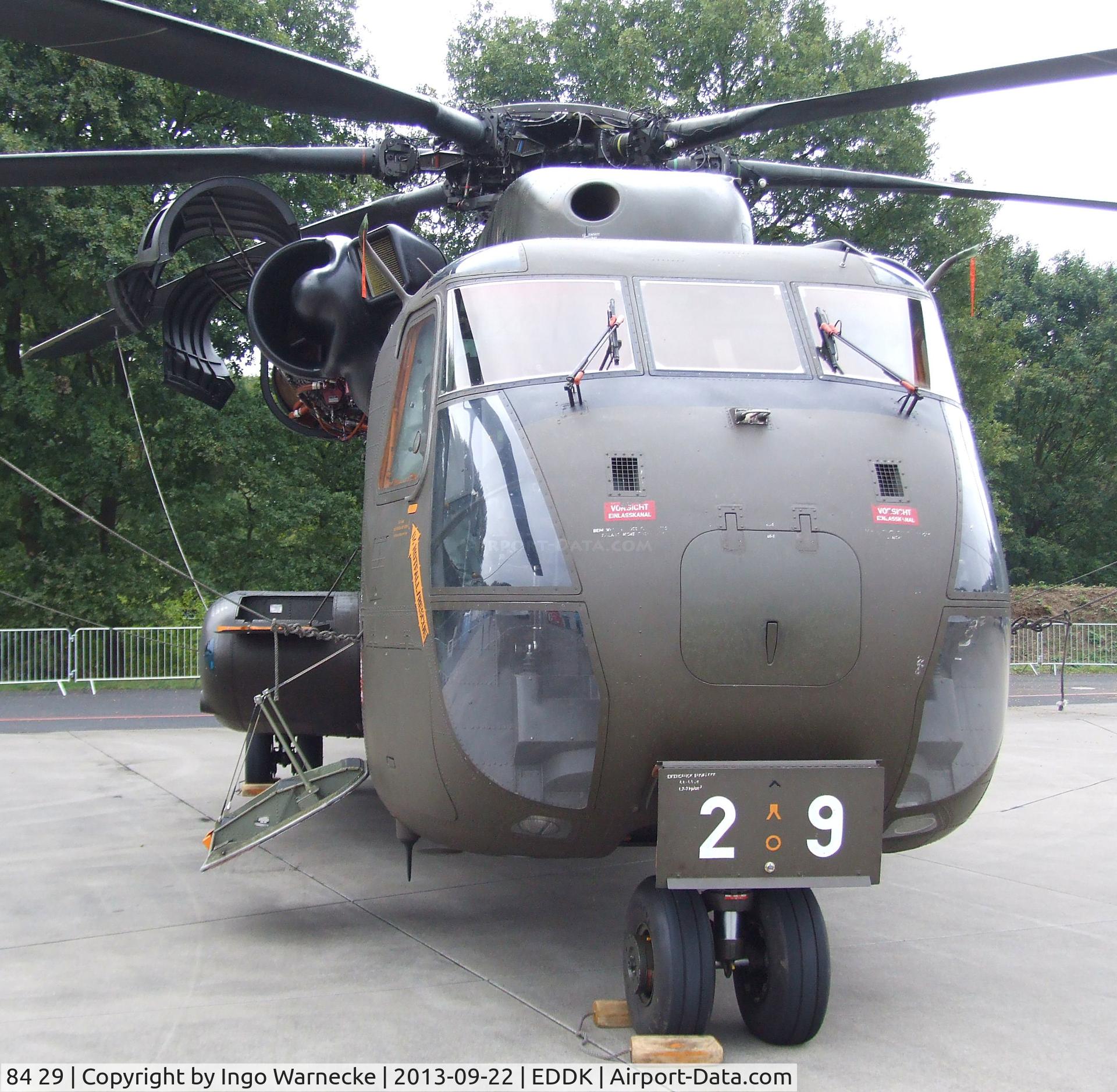 84 29, Sikorsky (VFW-Fokker) CH-53G C/N V65-027, Sikorsky (VFW-Fokker) CH-53G of the German Air Force (Luftwaffe) at the DLR 2013 air and space day on the side of Cologne airport