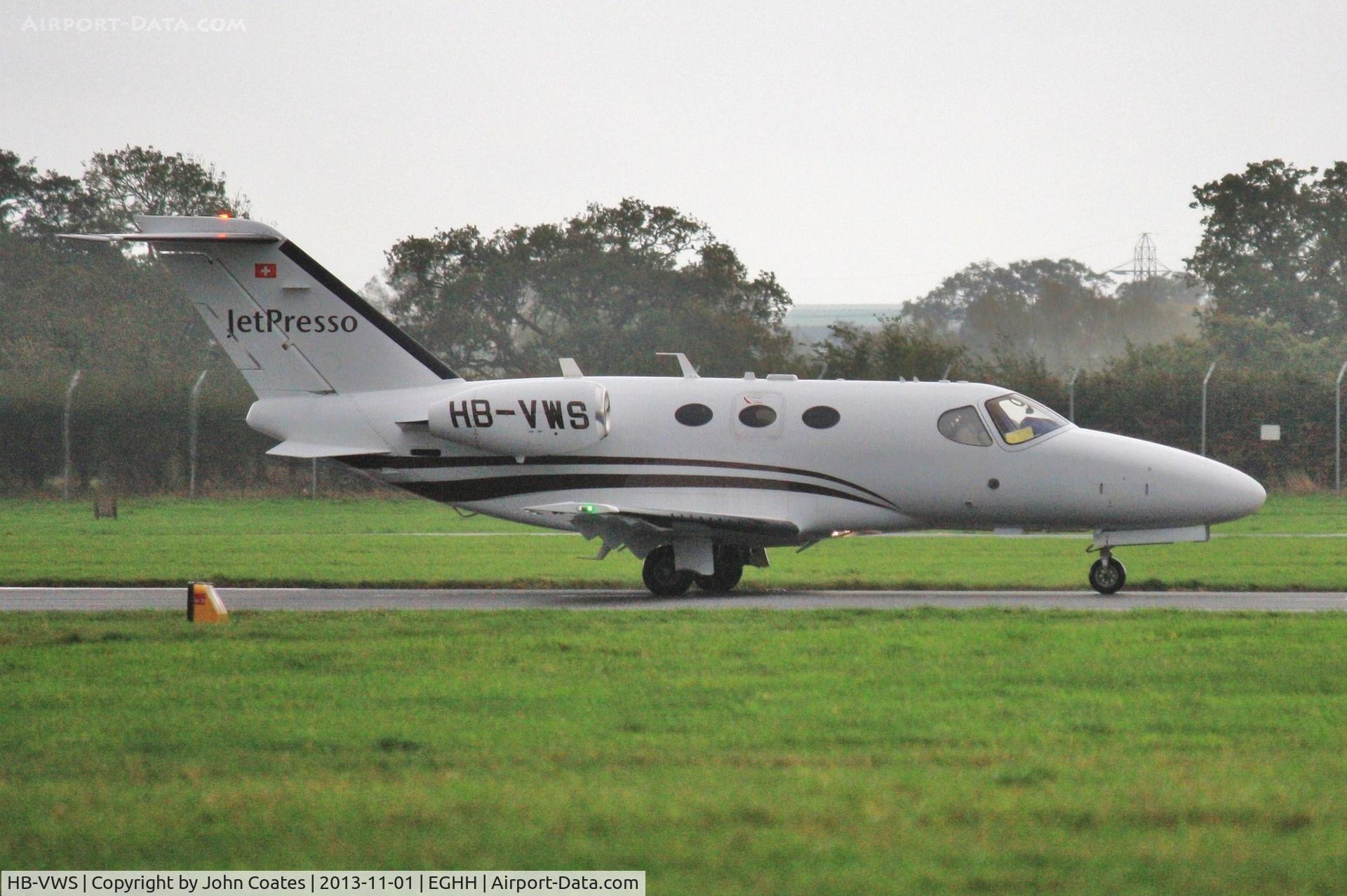 HB-VWS, 2008 Cessna 510 Citation Mustang Citation Mustang C/N 510-0067, Arriving on 26