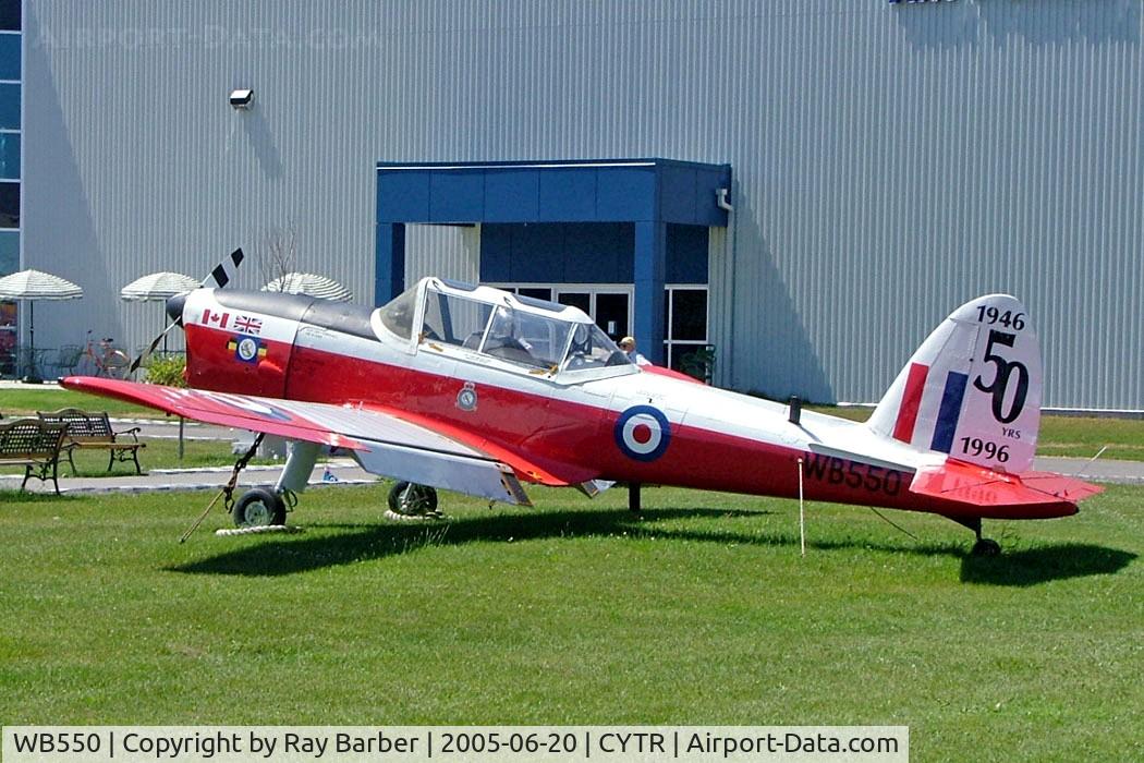 WB550, 1949 De Havilland DHC-1 Chipmunk T.10 C/N C1/0002, De Havilland Canada DHC-1 Chipmunk T.10 [C1/0002] (RAF) Trenton ~C 20/06/2005