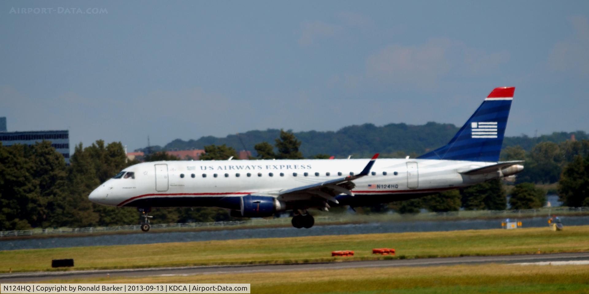 N124HQ, 2007 Embraer 175LR (ERJ-170-200LR) C/N 17000200, Landing National