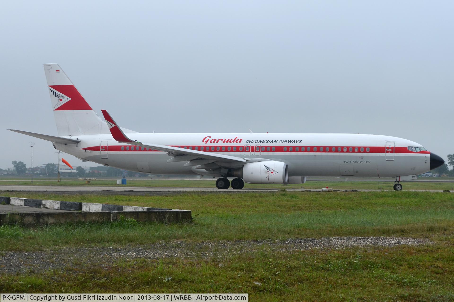 PK-GFM, 2010 Boeing 737-8U3 C/N 39920, 1961-1969 retro livery, ready departed to CGK/WIII as GIA533