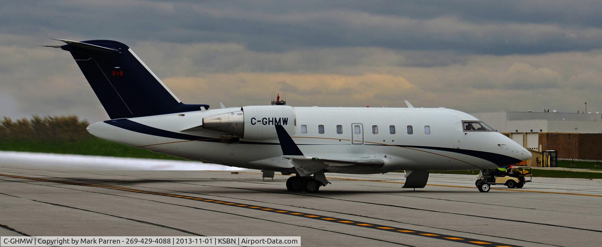 C-GHMW, 2008 Bombardier Challenger 605 (CL-600-2B16) C/N 5796, South Bend Airport