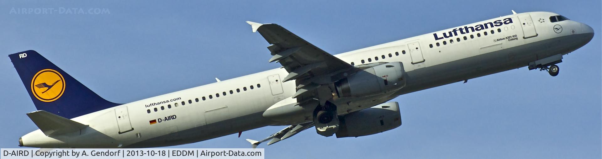 D-AIRD, 1994 Airbus A321-131 C/N 0474, Lufthansa, is seen here after take off RWY 08R at München(EDDM)