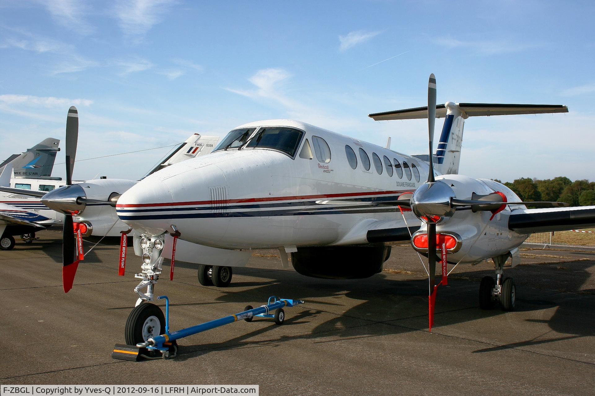 F-ZBGL, Hawker Beechcraft 350ER Super King Air (B300CER) C/N FL-746, Beech Super King Air 350 operated by French Customs on  Static Display, Lann Bihoué  Naval Air Base (LFRH-LRT)