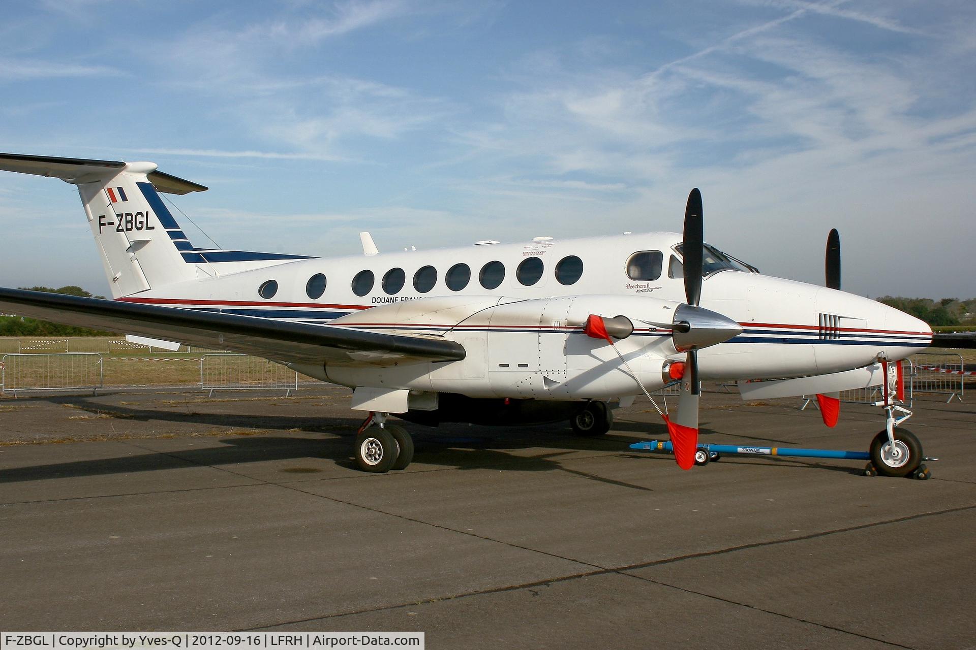 F-ZBGL, Hawker Beechcraft 350ER Super King Air (B300CER) C/N FL-746, Beech Super King Air 350 operated by French Customs on  Static Display, Lann Bihoué  Naval Air Base (LFRH-LRT)