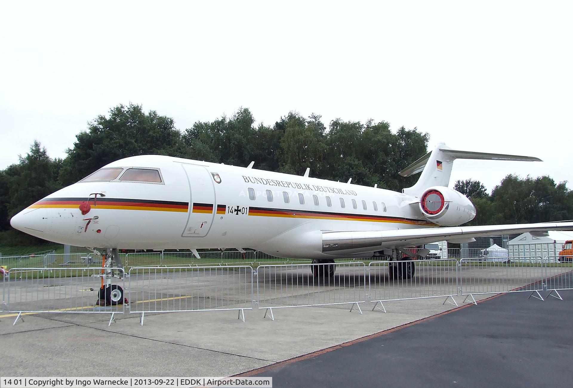 14 01, 2011 Bombardier BD-700-1A11 Global 5000 C/N 9395, Bombardier BD-700 Global 5000 of the German Air force VIP-Wing (Flugbereitschaft) at the DLR 2013 air and space day on the side of Cologne airport