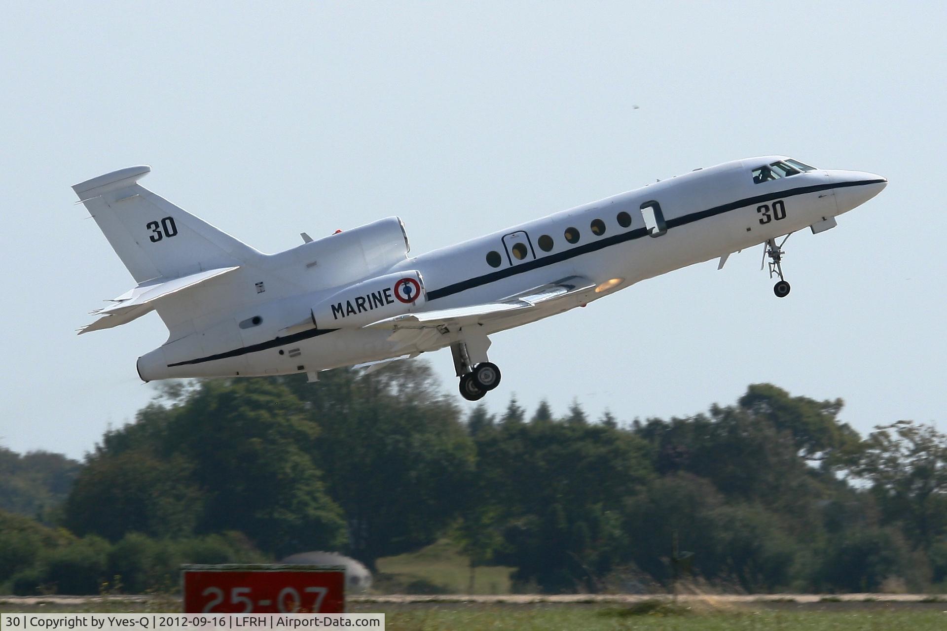 30, Dassault Falcon 50 Surmar C/N 30, French Naval Aviation Dassault Falcon 50 SurMar, Take-off Rwy 25, Lann Bihoué Air Base (LFRH-LRT)