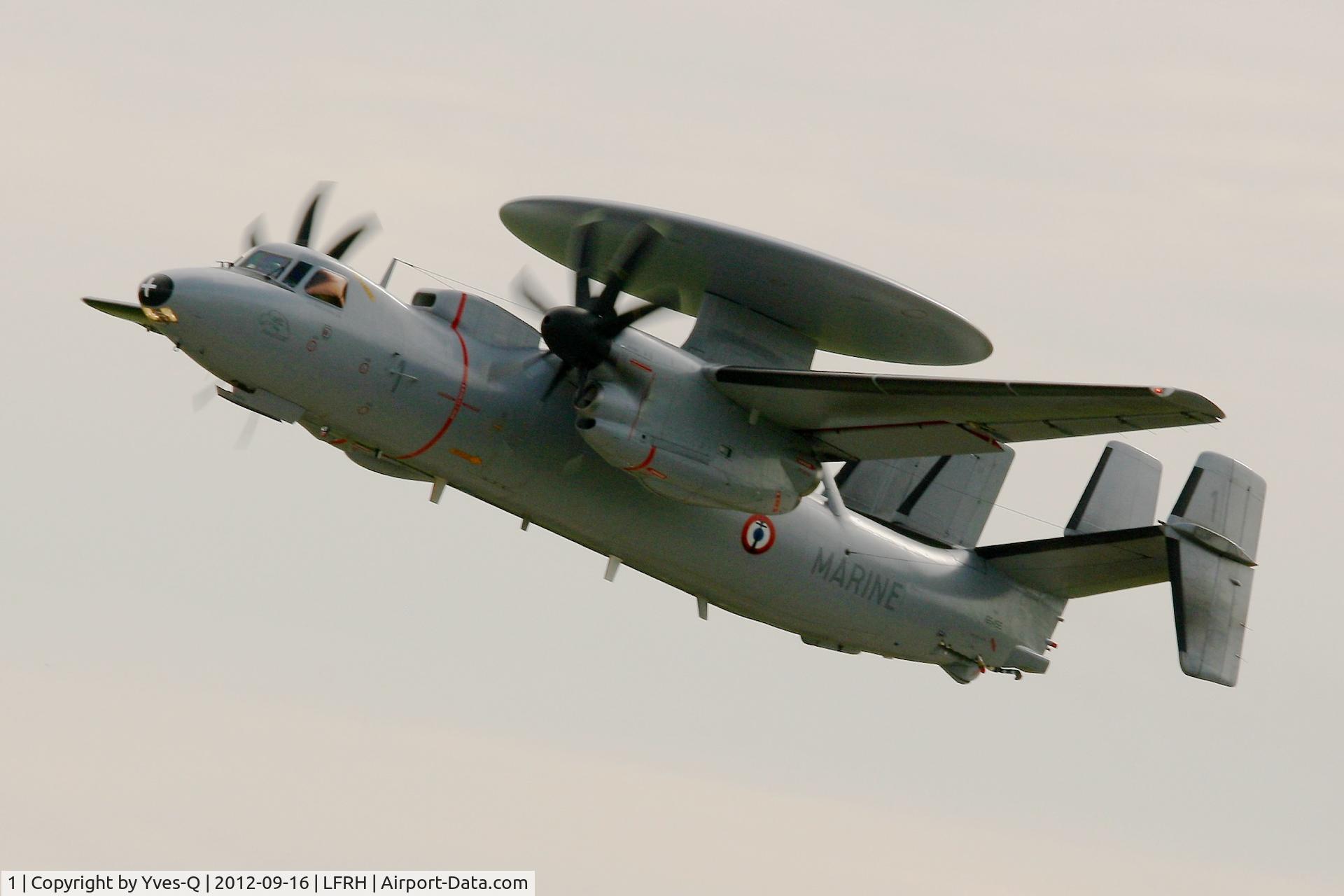 1, Grumman E-2C Hawkeye C/N FR-1, French Navy Northrop-Grumman E-2C Hawkeye, Lann Bihoué Naval Air Base (LFRH - LRT)