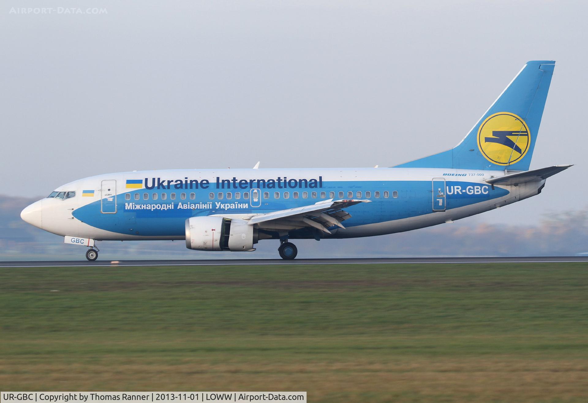 UR-GBC, 1997 Boeing 737-5L9 C/N 28722, Ukraine International B737