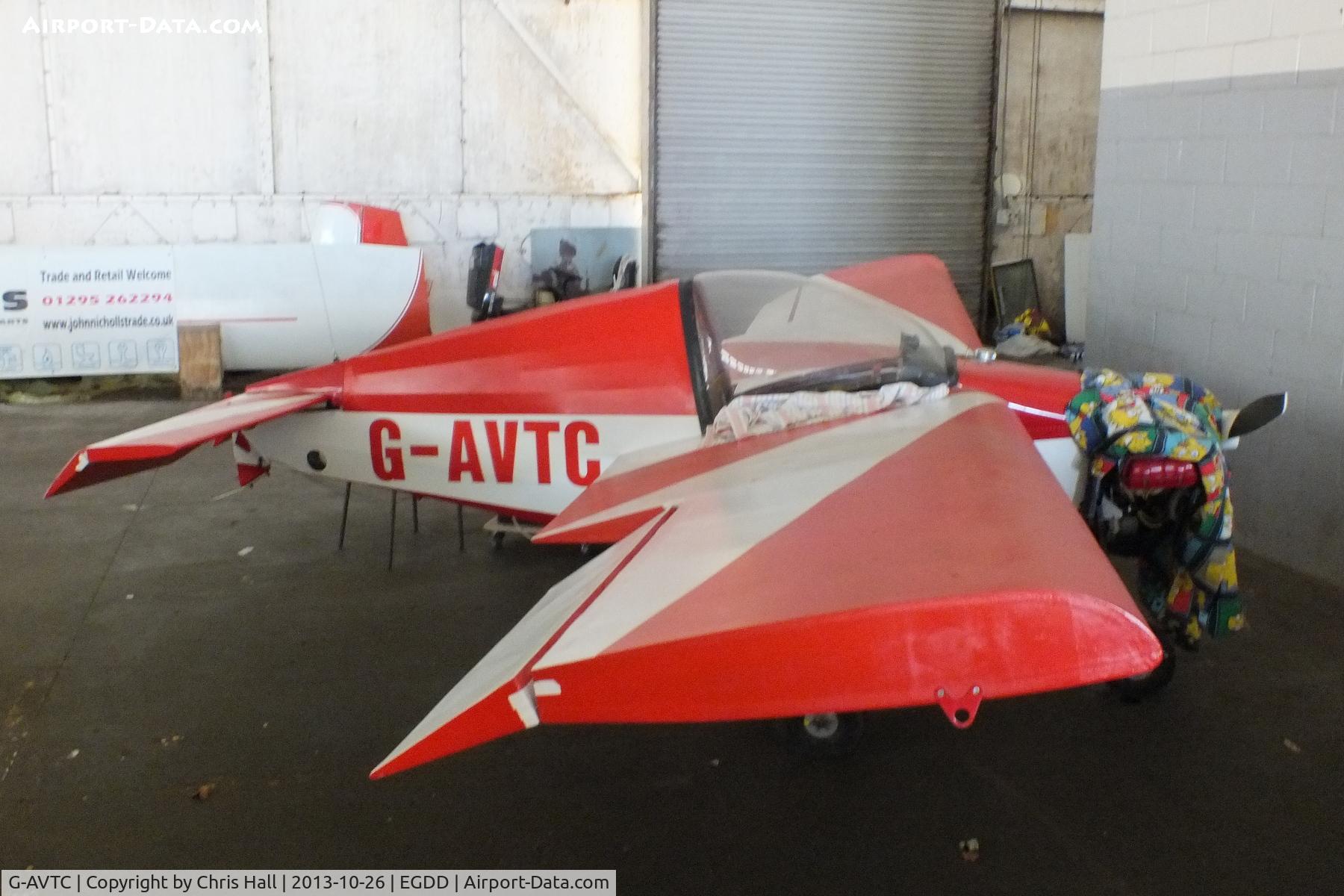 G-AVTC, 1967 Slingsby T-66 Nipper 3 C/N S106, hangared at Bicester