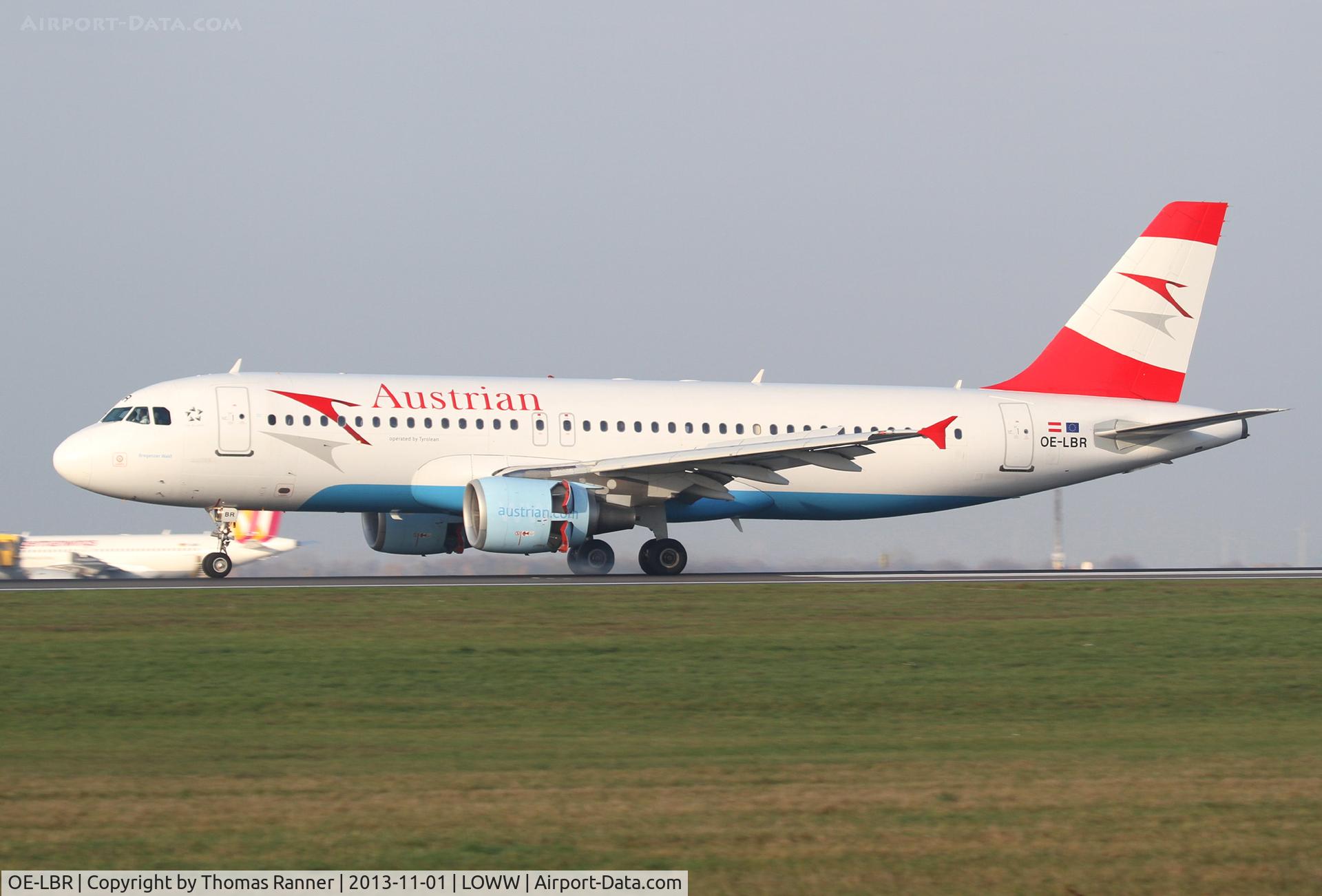 OE-LBR, 2000 Airbus A320-214 C/N 1150, Austrian A320