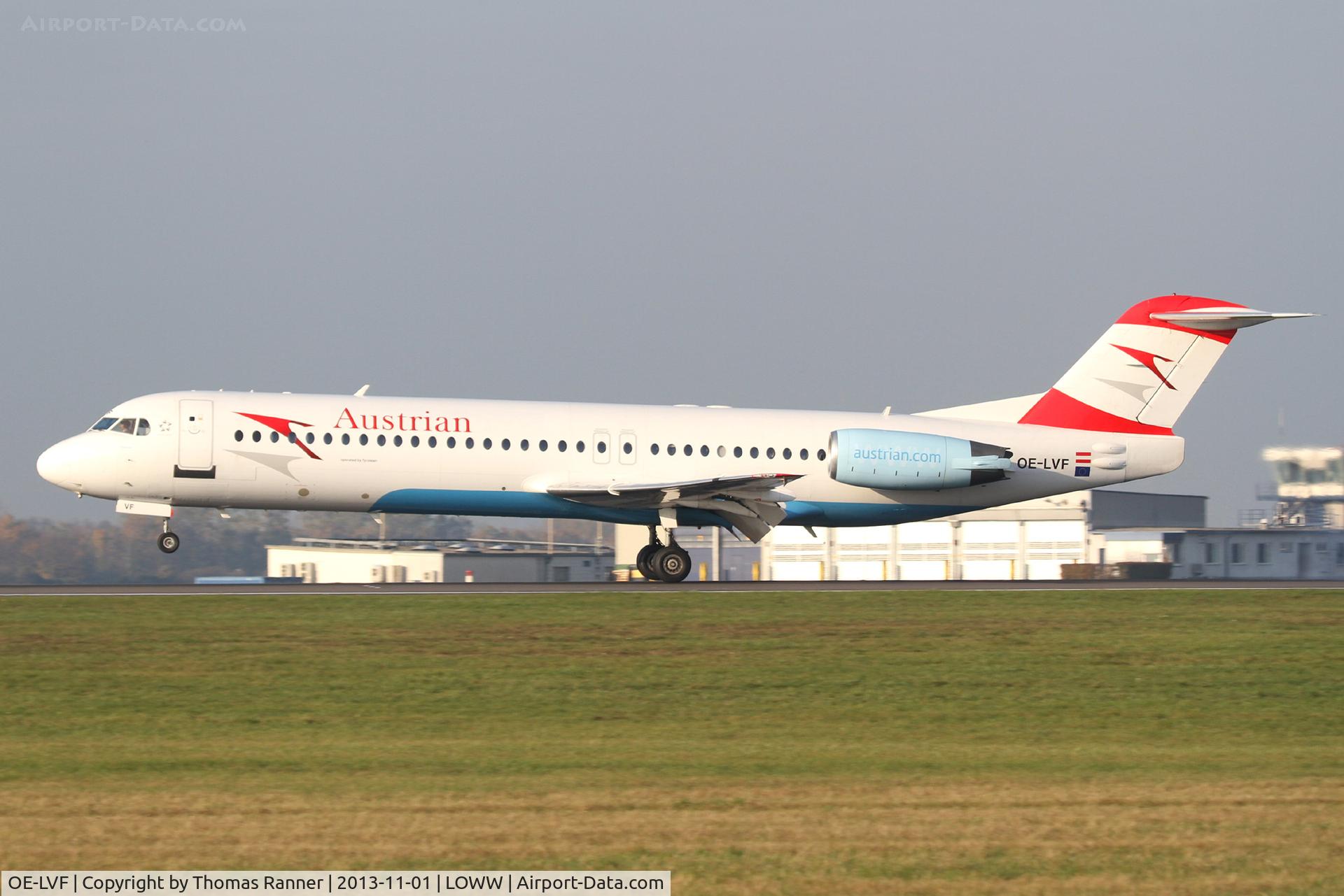 OE-LVF, 1993 Fokker 100 (F-28-0100) C/N 11483, Austrian Fokker 100