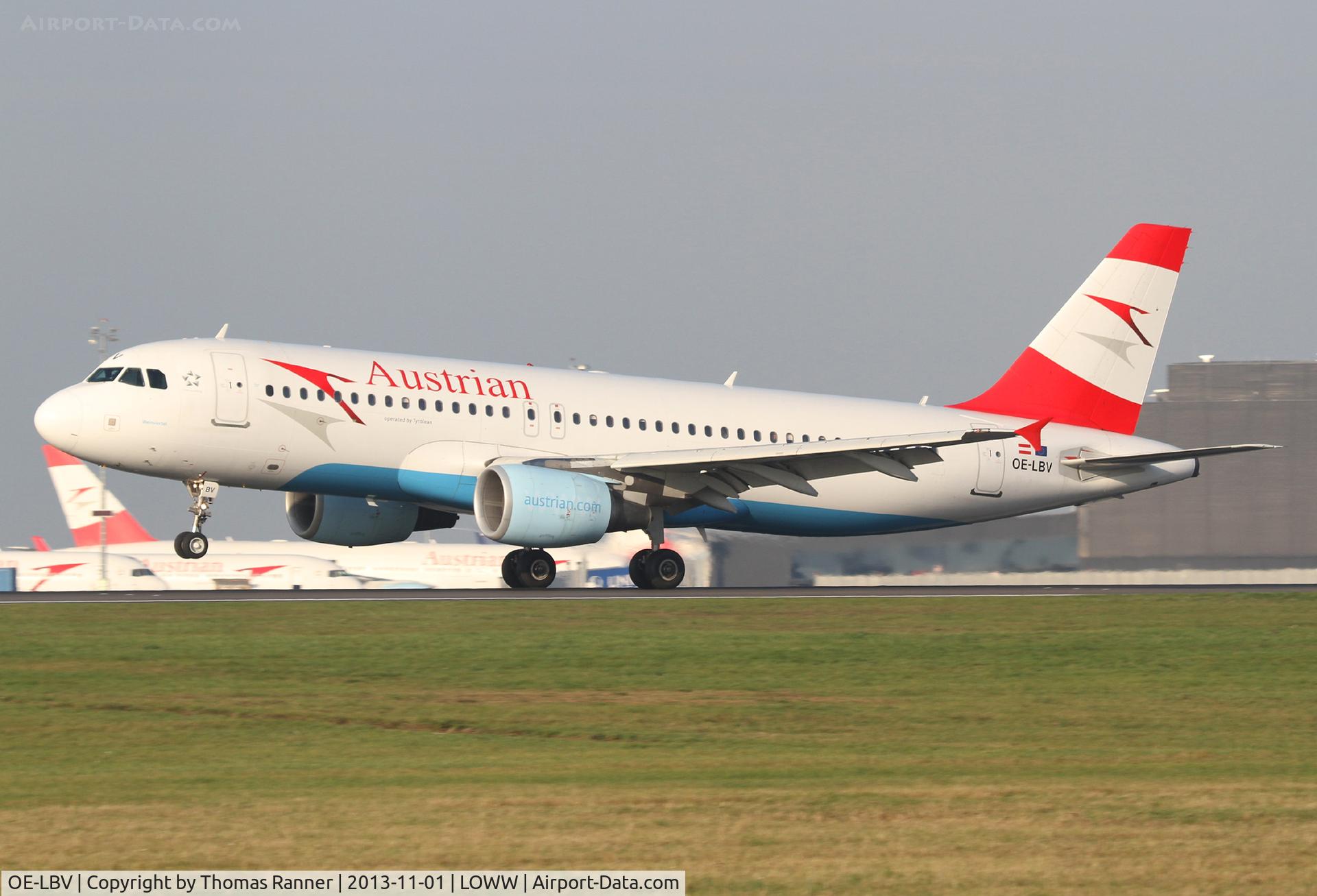 OE-LBV, 2000 Airbus A320-214 C/N 1385, Austrian A320