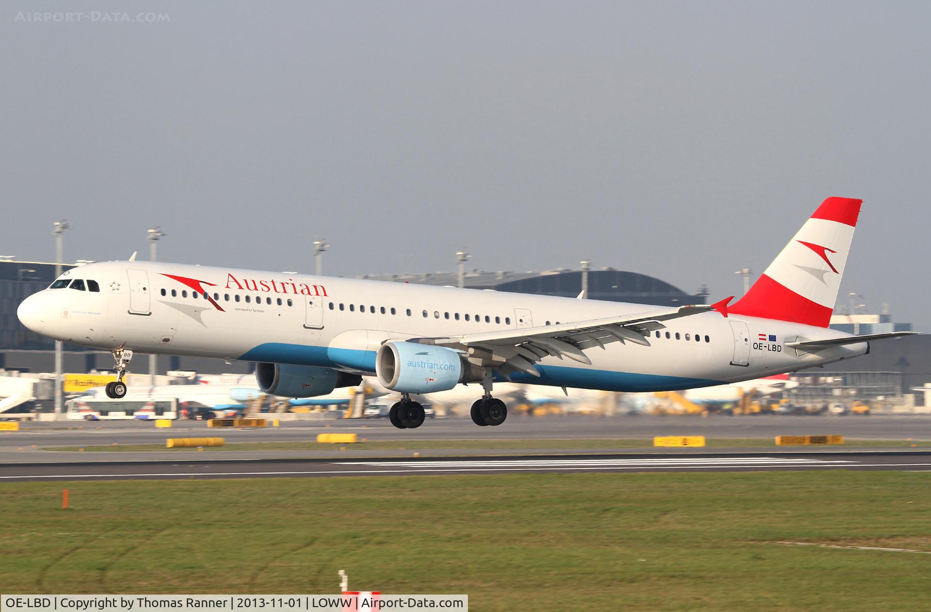 OE-LBD, 1998 Airbus A321-211 C/N 920, Austrian A321
