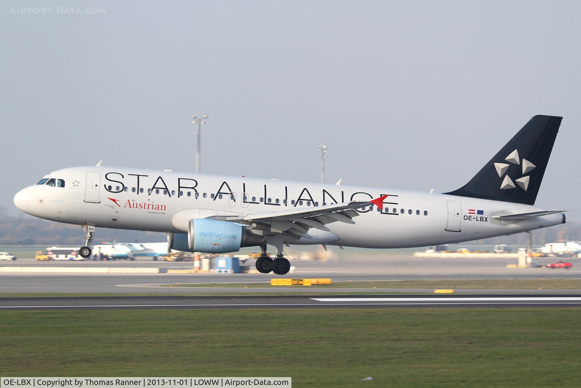 OE-LBX, 2002 Airbus A320-214 C/N 1735, Austrian A320