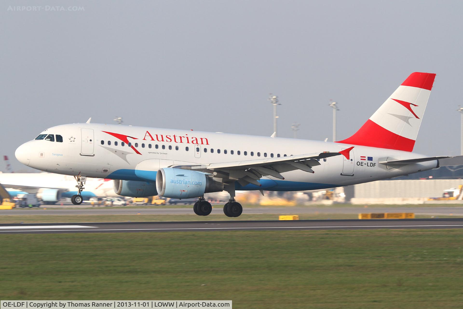 OE-LDF, 2005 Airbus A319-112 C/N 2547, Austrian A319