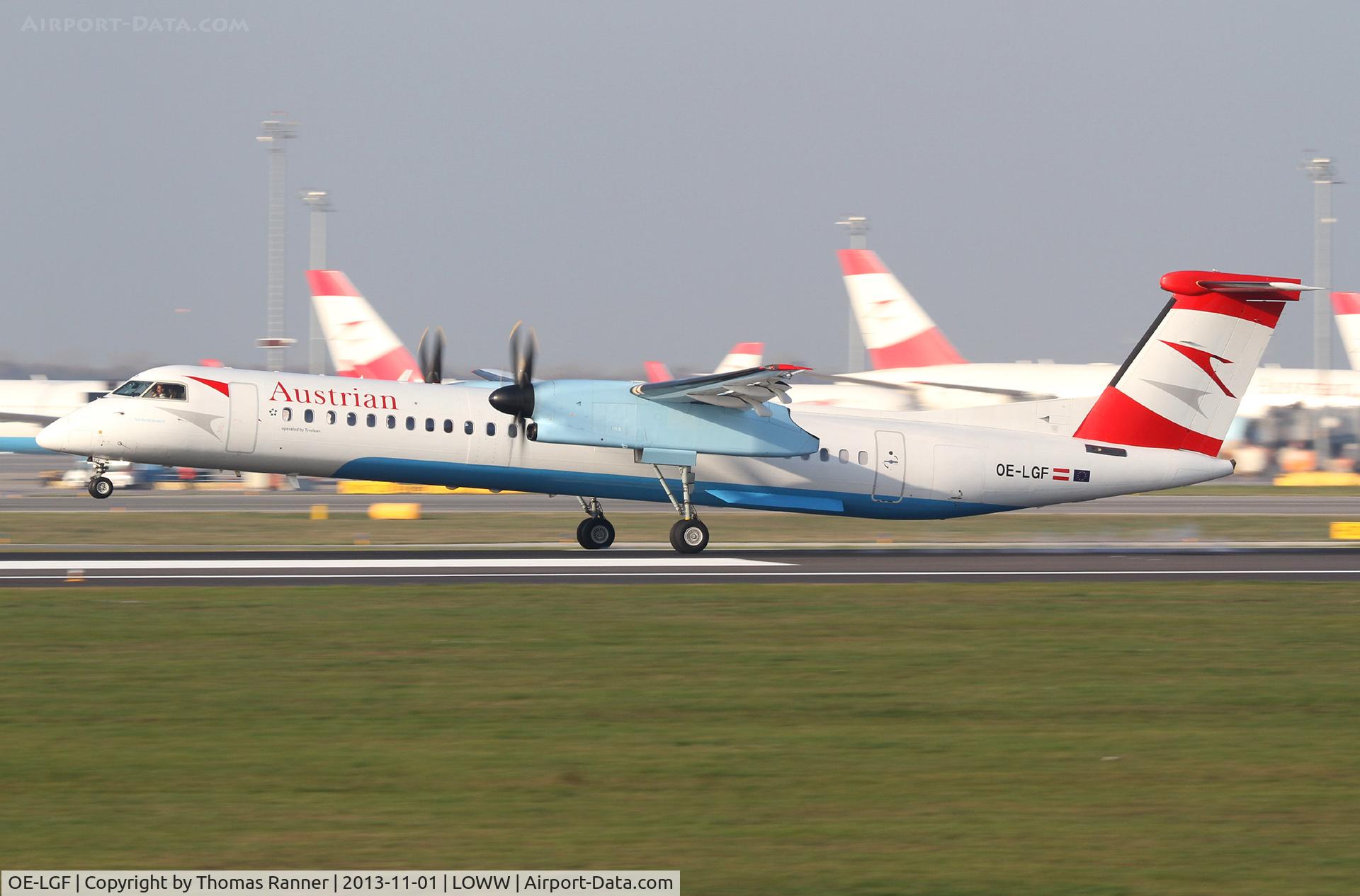 OE-LGF, 2002 De Havilland Canada DHC-8-402Q Dash 8 C/N 4068, Austrian DHC8