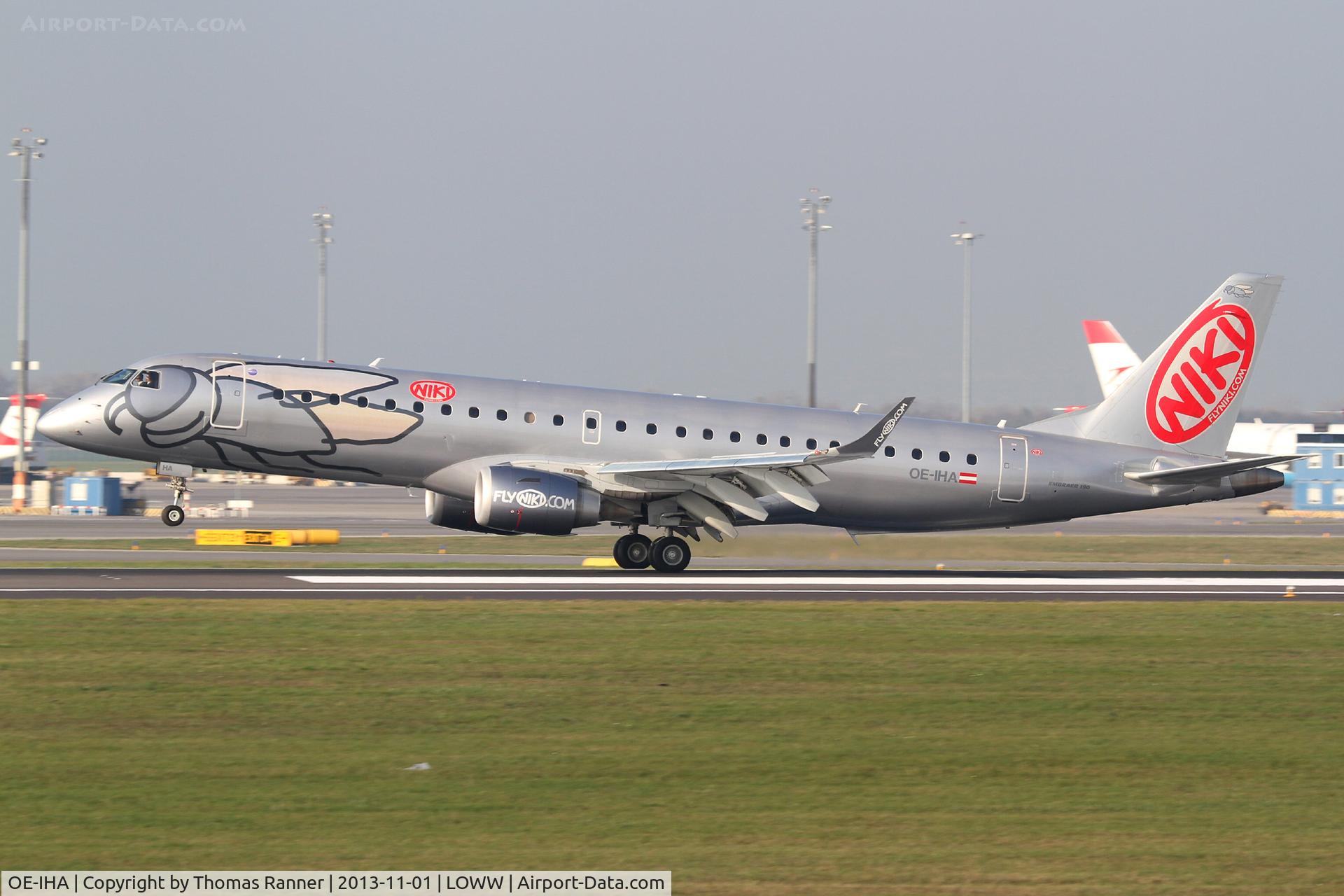 OE-IHA, 2009 Embraer 190LR (ERJ-190-100LR) C/N 19000285, Niki Emb190