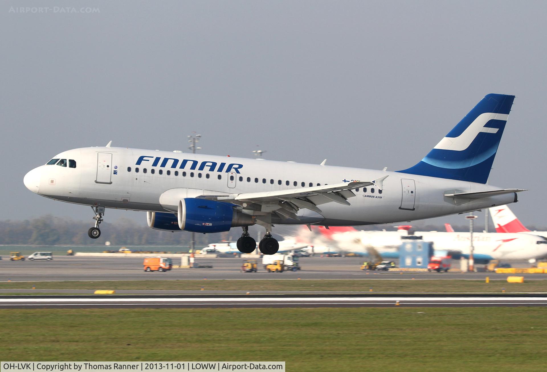 OH-LVK, 2004 Airbus A319-112 C/N 2124, Finnair A319