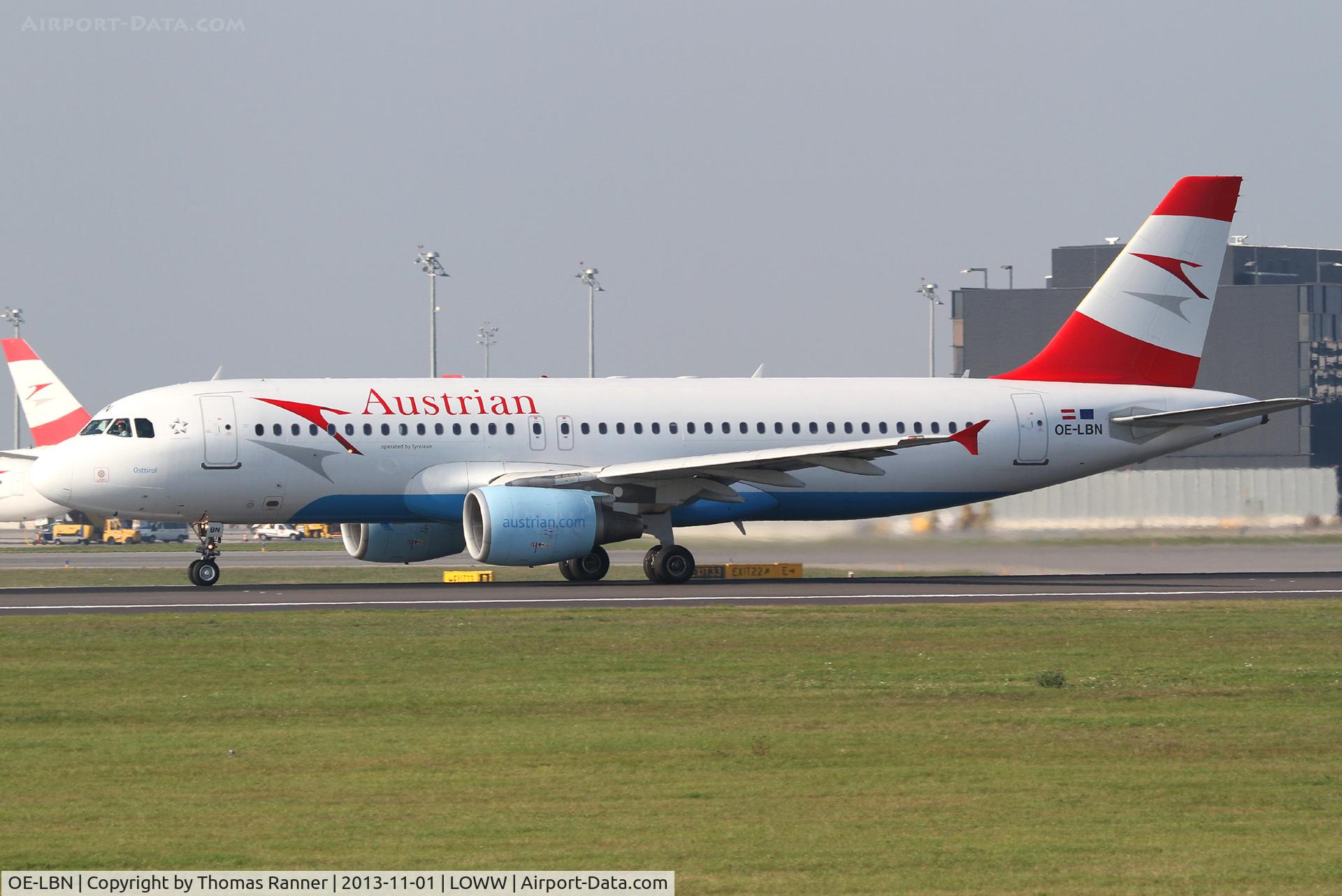 OE-LBN, 1997 Airbus A320-214 C/N 768, Austrian A320