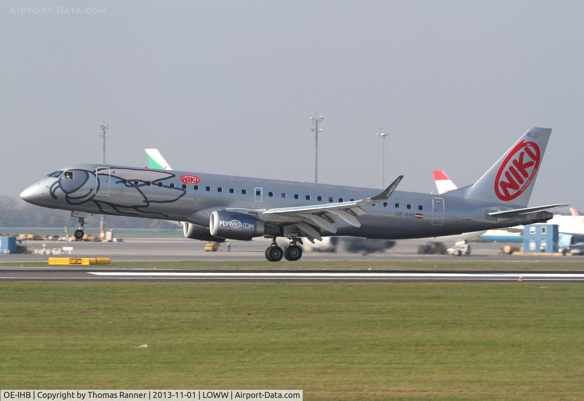 OE-IHB, 2009 Embraer 190LR (ERJ-190-100LR) C/N 19000294, Niki Emb190