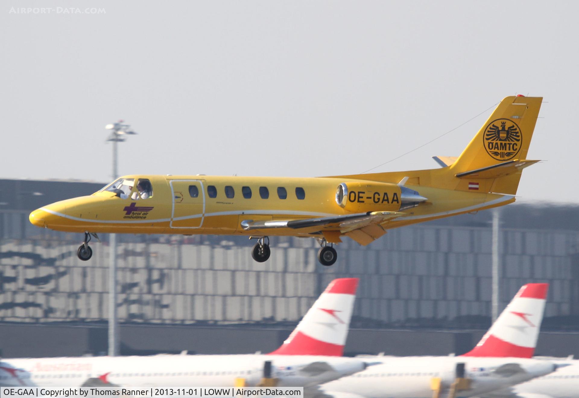 OE-GAA, Cessna 560 Citation V C/N 560-0111, Tyrol Air Ambulance Cessna 560