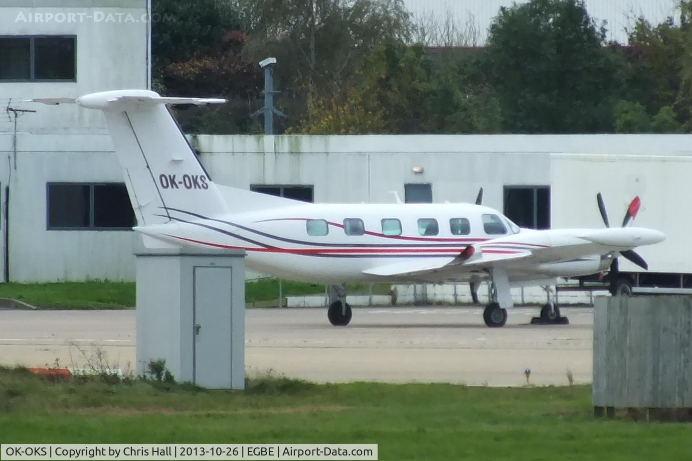 OK-OKS, 1985 Piper PA-42-1000 Cheyenne IV C/N 42-5527022, parked over on the eastern apron