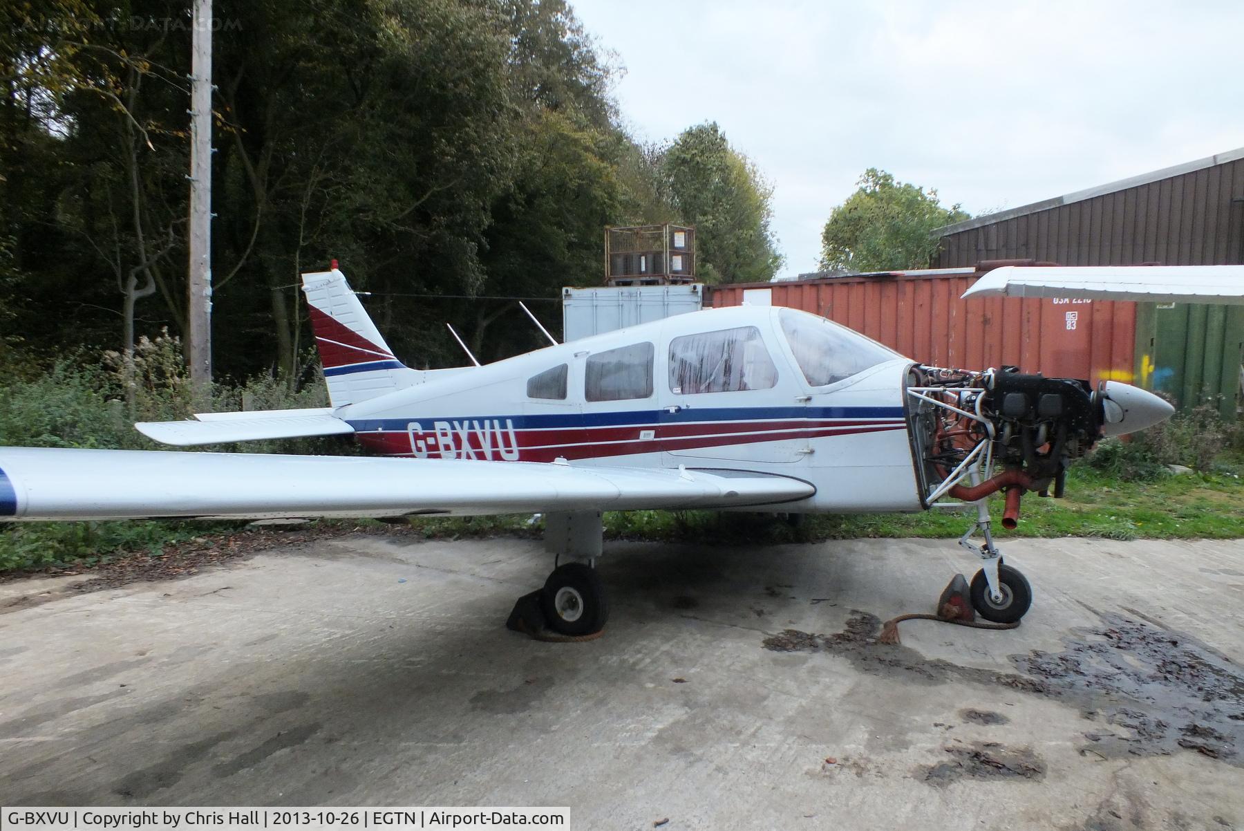 G-BXVU, 1977 Piper PA-28-161 Cherokee Warrior II C/N 28-7816063, at Enstone Airfield