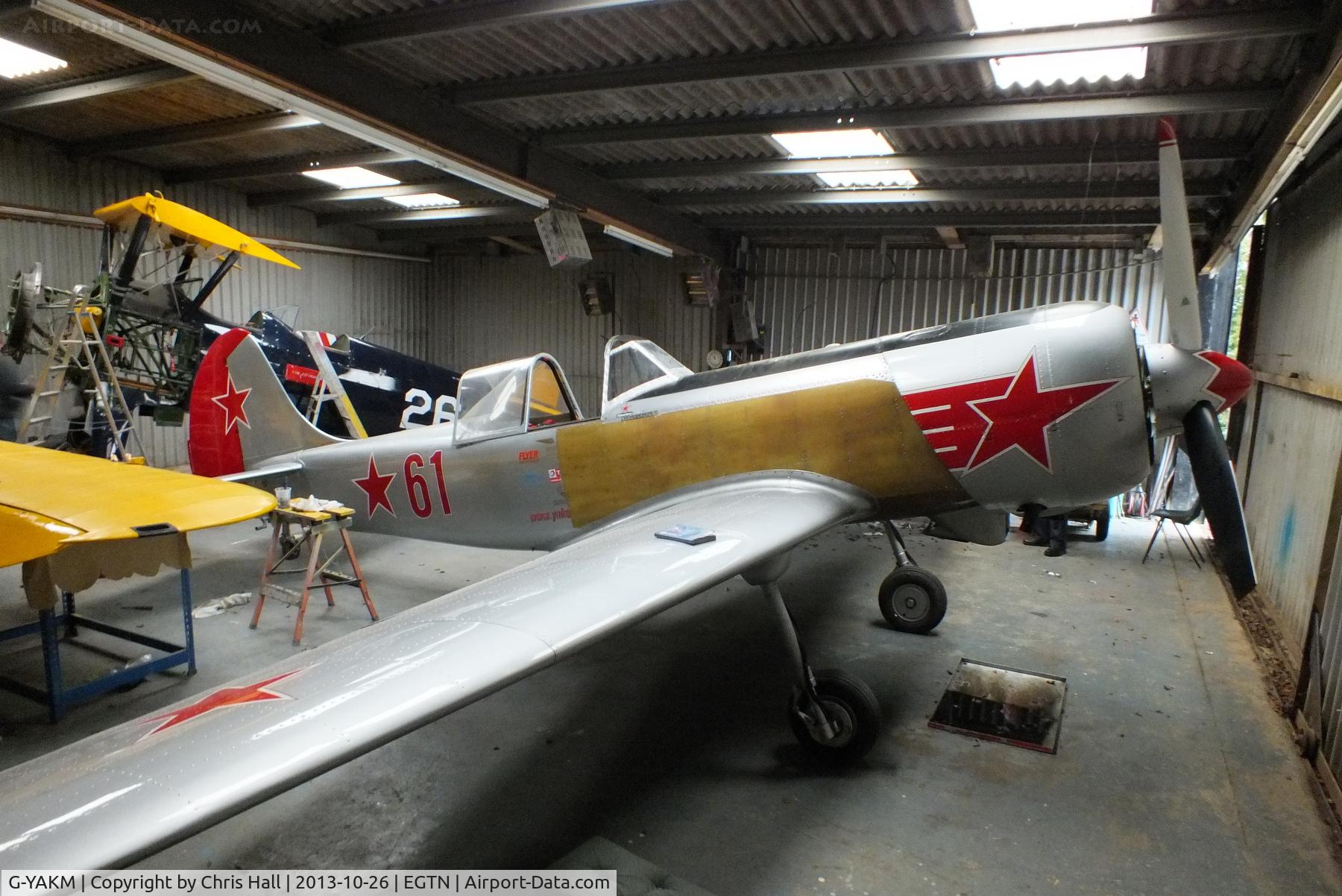 G-YAKM, 1984 Yakovlev Yak-50 C/N 842710, at Enstone Airfield