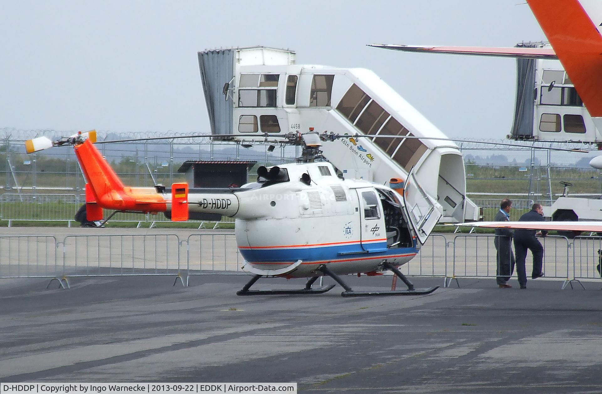 D-HDDP, 1973 MBB Bo.105C C/N S-123, MBB Bo 105C of the DLR at the DLR 2013 air and space day on the side of Cologne airport