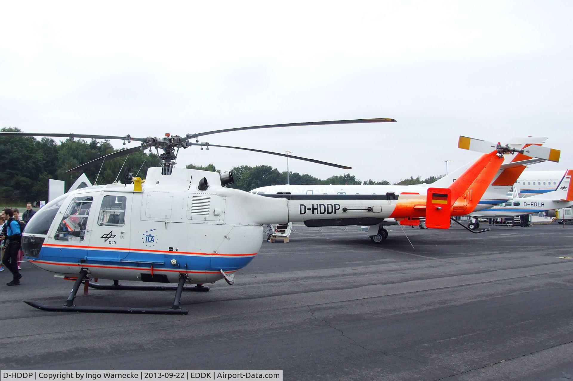 D-HDDP, 1973 MBB Bo.105C C/N S-123, MBB Bo 105C of the DLR at the DLR 2013 air and space day on the side of Cologne airport