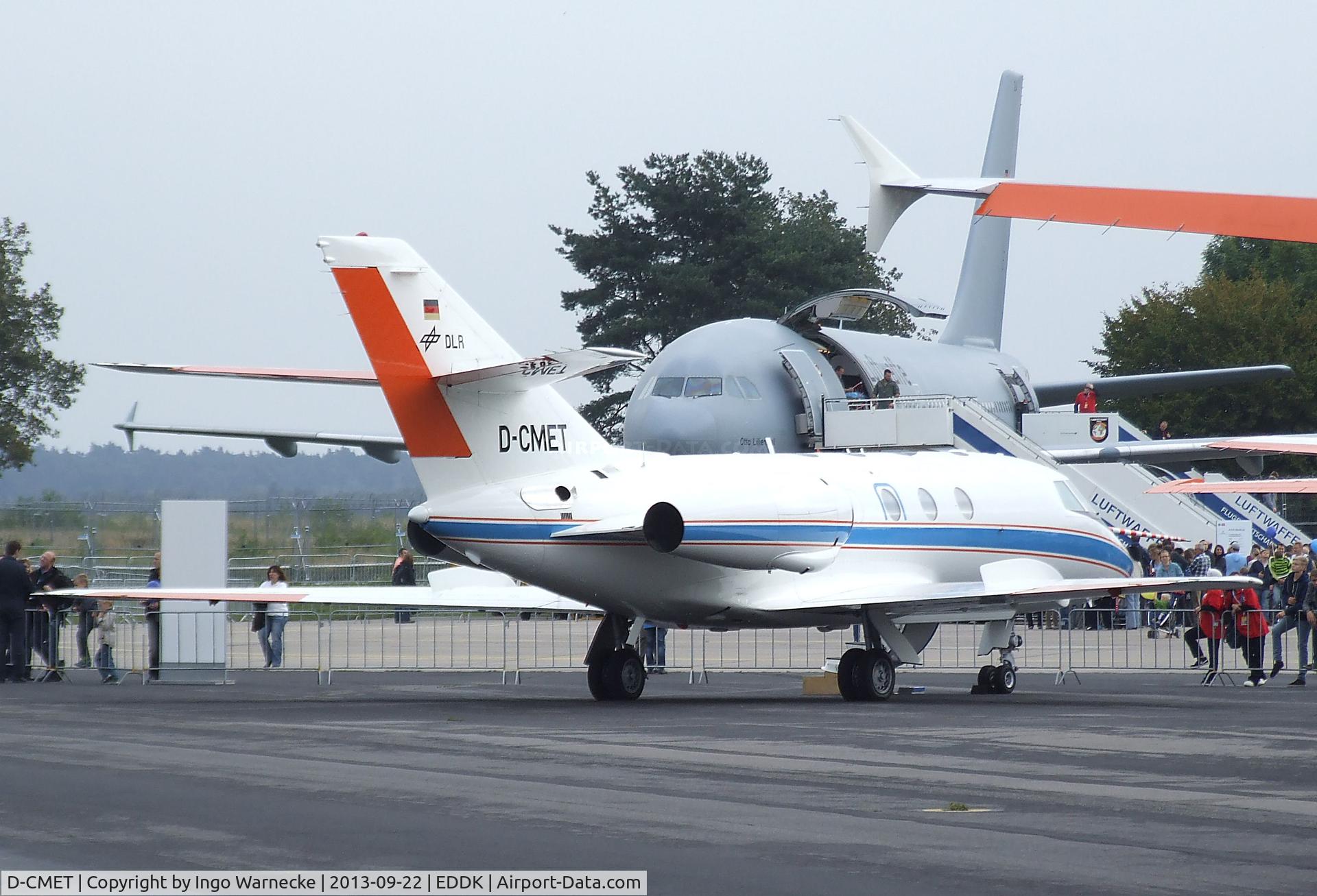 D-CMET, 1976 Dassault Falcon (Mystere) 20E-5 C/N 329, Dassault Falcon 20E-5 of the DLR at the DLR 2013 air and space day on the side of Cologne airport