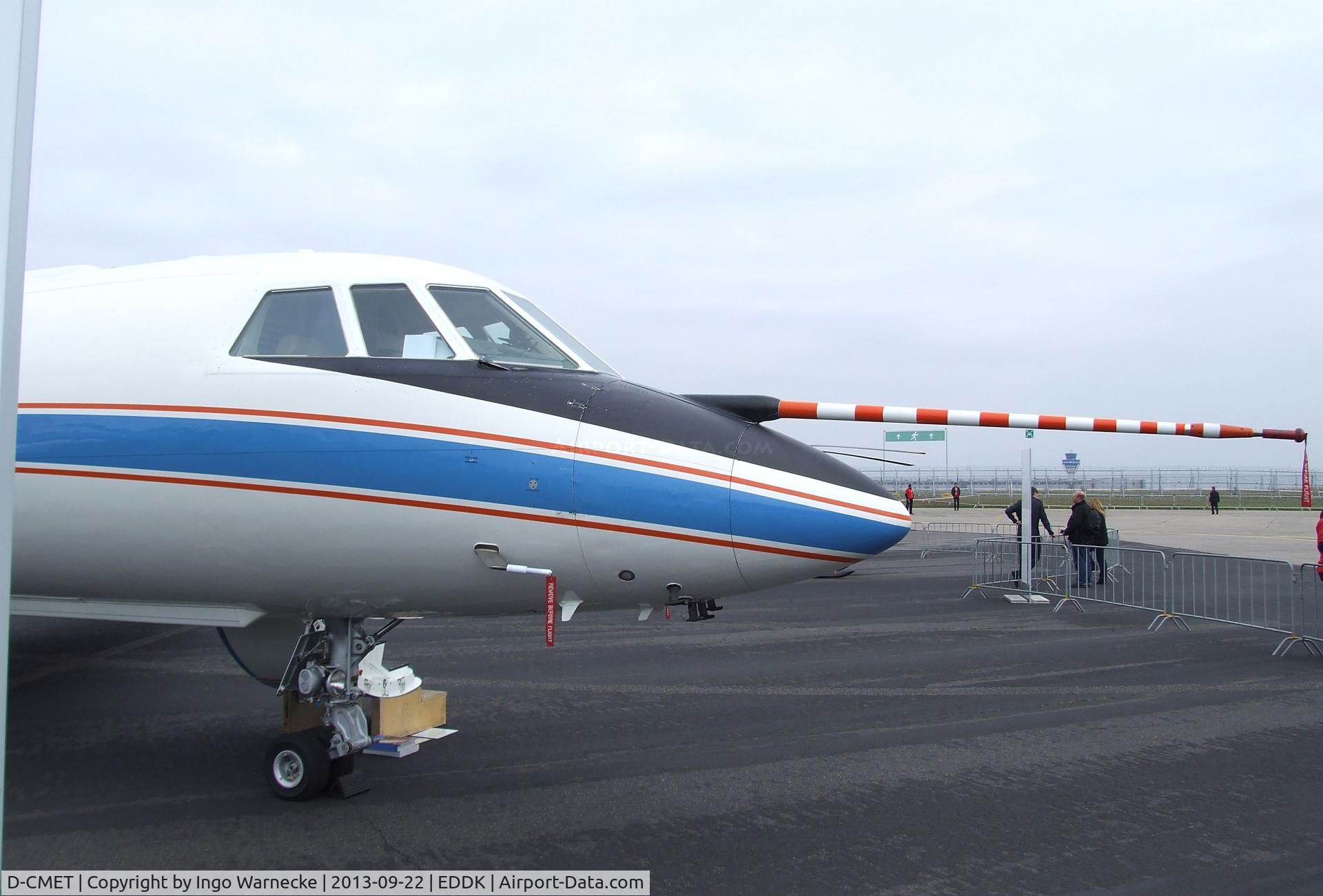 D-CMET, 1976 Dassault Falcon (Mystere) 20E-5 C/N 329, Dassault Falcon 20E-5 of the DLR at the DLR 2013 air and space day on the side of Cologne airport