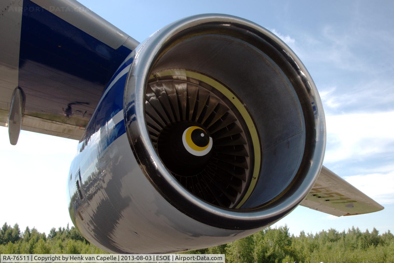 RA-76511, 2012 Ilyushin Il-76TD-90VD C/N 2123422750, Ilyushin Il-76TD-90VD: nacelle with Aviadvigatel PS-90A-76 turbofan engine.