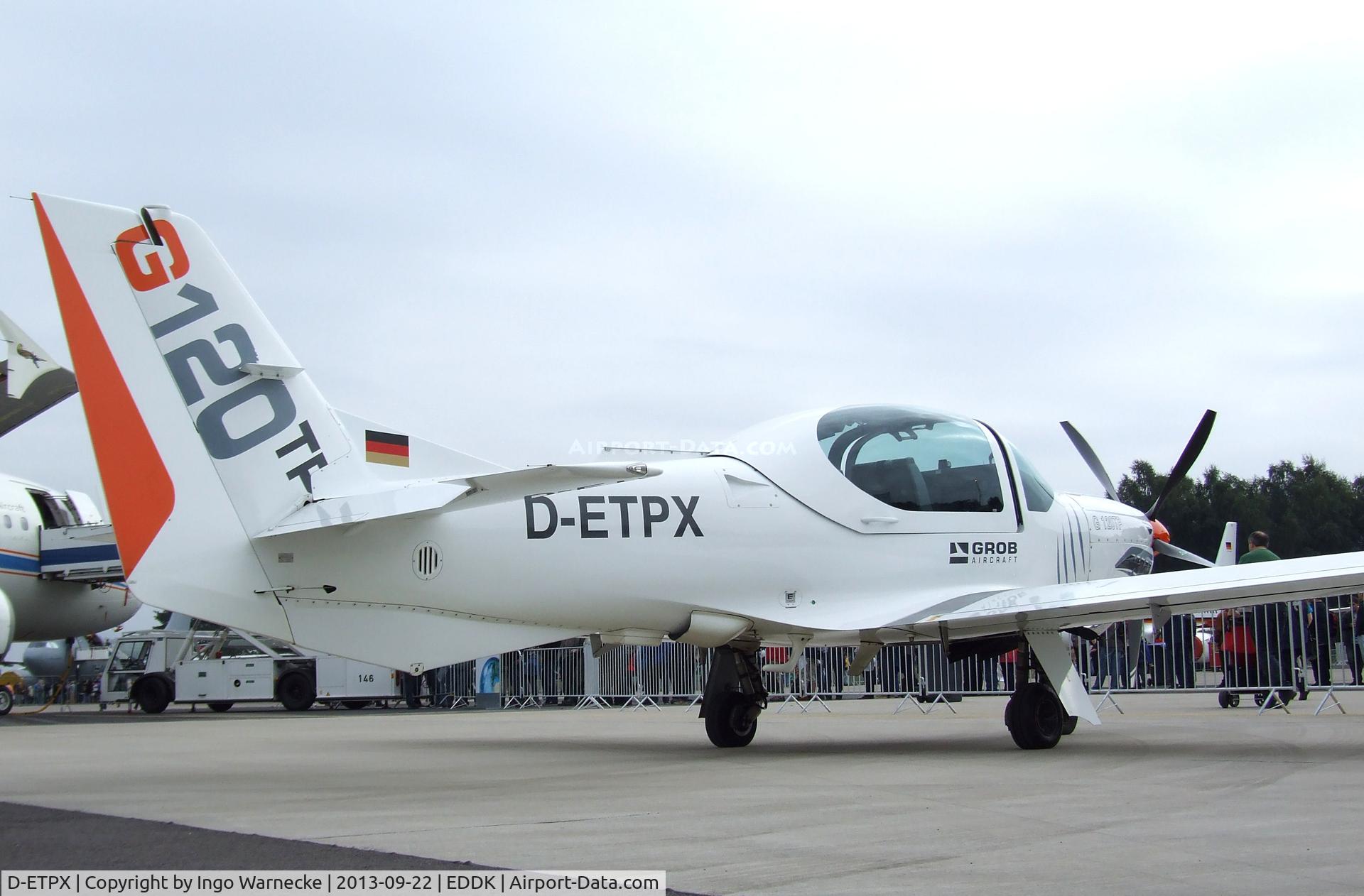 D-ETPX, Grob G-120TP C/N 11001, Grob G.120TP at the DLR 2013 air and space day on the side of Cologne airport