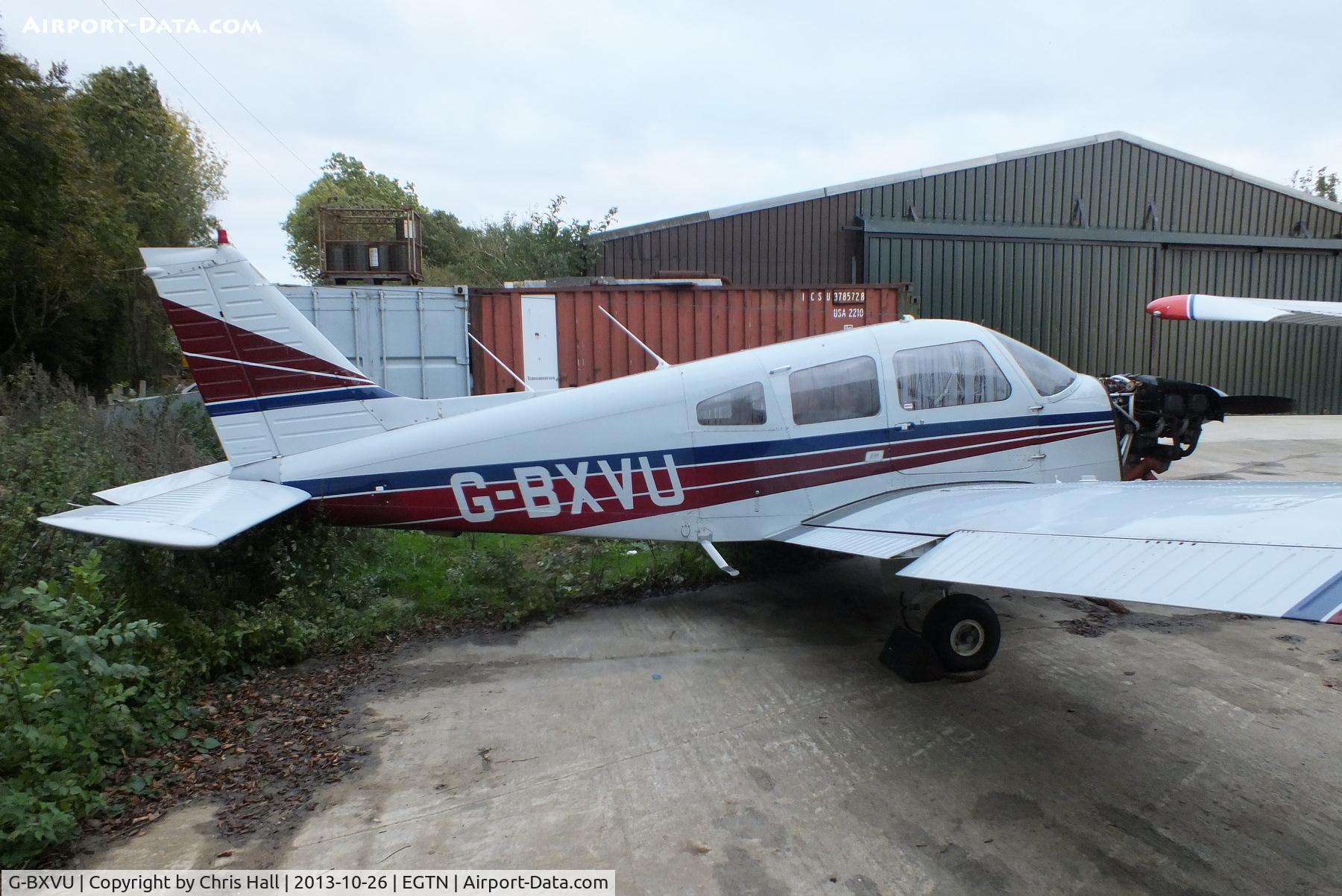 G-BXVU, 1977 Piper PA-28-161 Cherokee Warrior II C/N 28-7816063, at Enstone Airfield