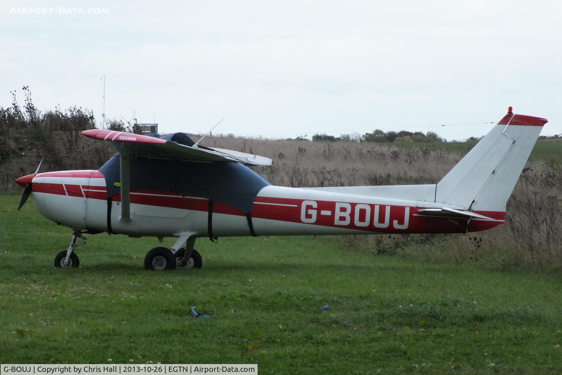 G-BOUJ, 1975 Cessna 150M C/N 150-76373, at Enstone Airfield