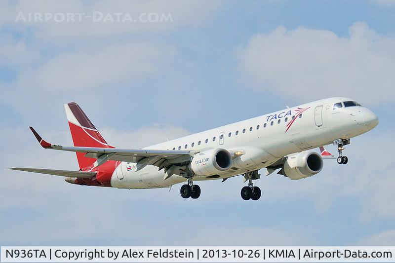 N936TA, 2008 Embraer 190AR (ERJ-190-100IGW) C/N 19000215, Miami International