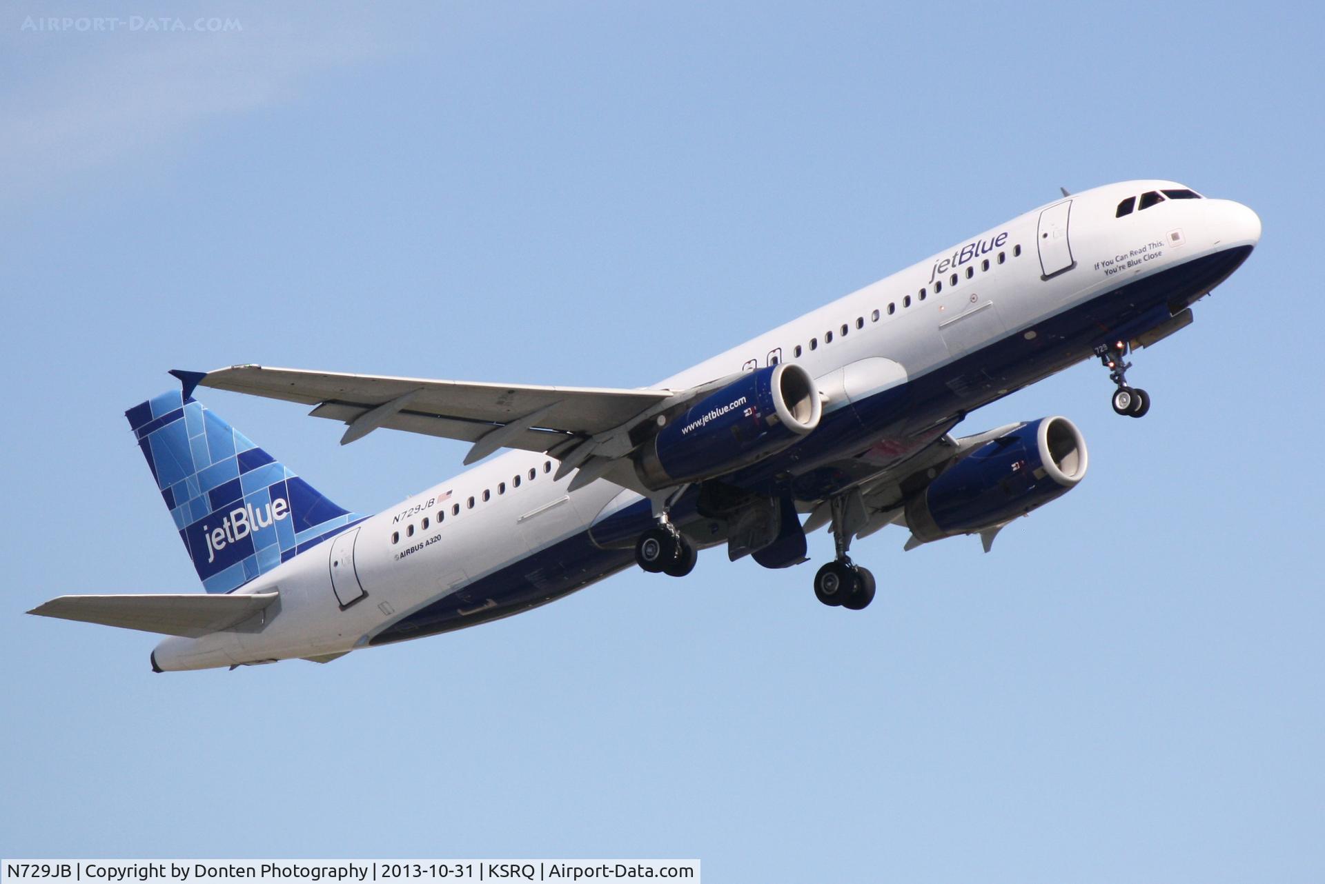 N729JB, 2008 Airbus A320-232 C/N 3572, JetBlue Flight 164 (N729JB) 