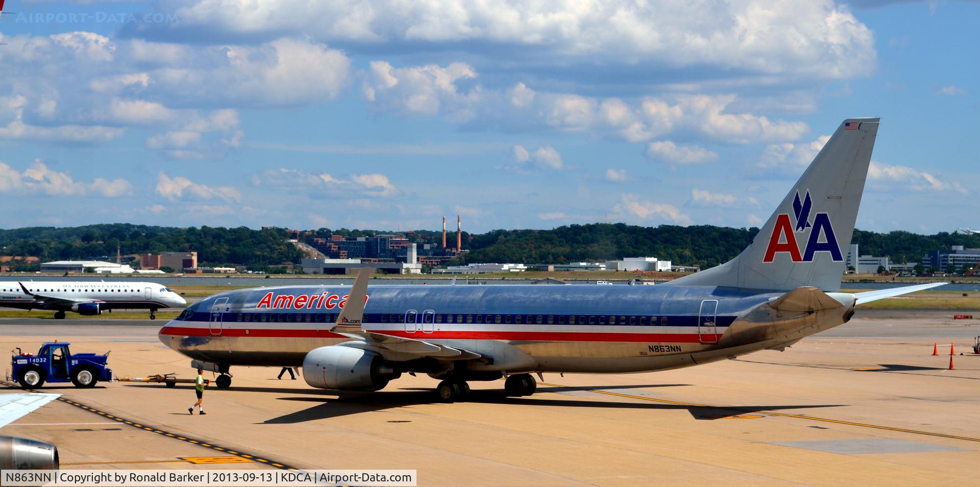 N863NN, 2010 Boeing 737-823 C/N 30903, Pushback for Taxi National