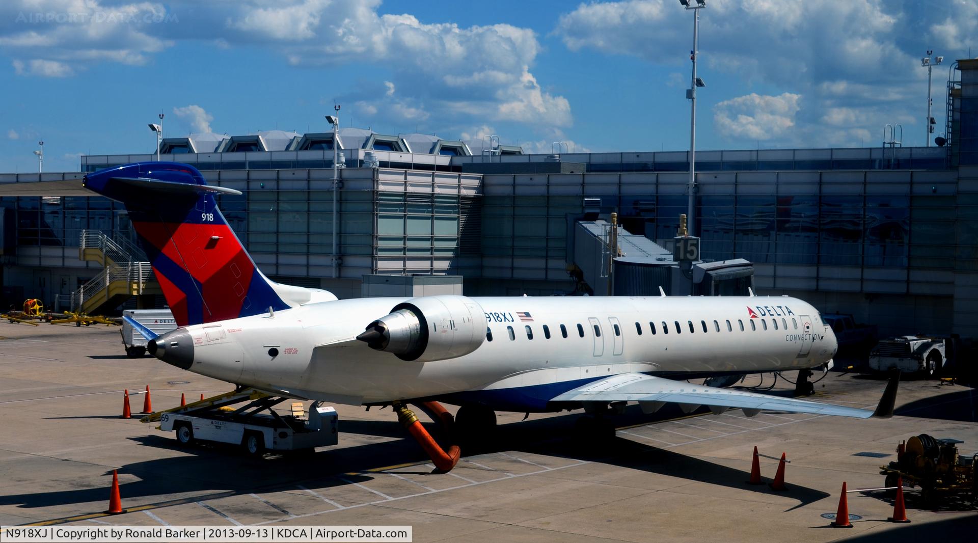 N918XJ, 2007 Bombardier CRJ-900ER (CL-600-2D24) C/N 15156, Gate 15 National
