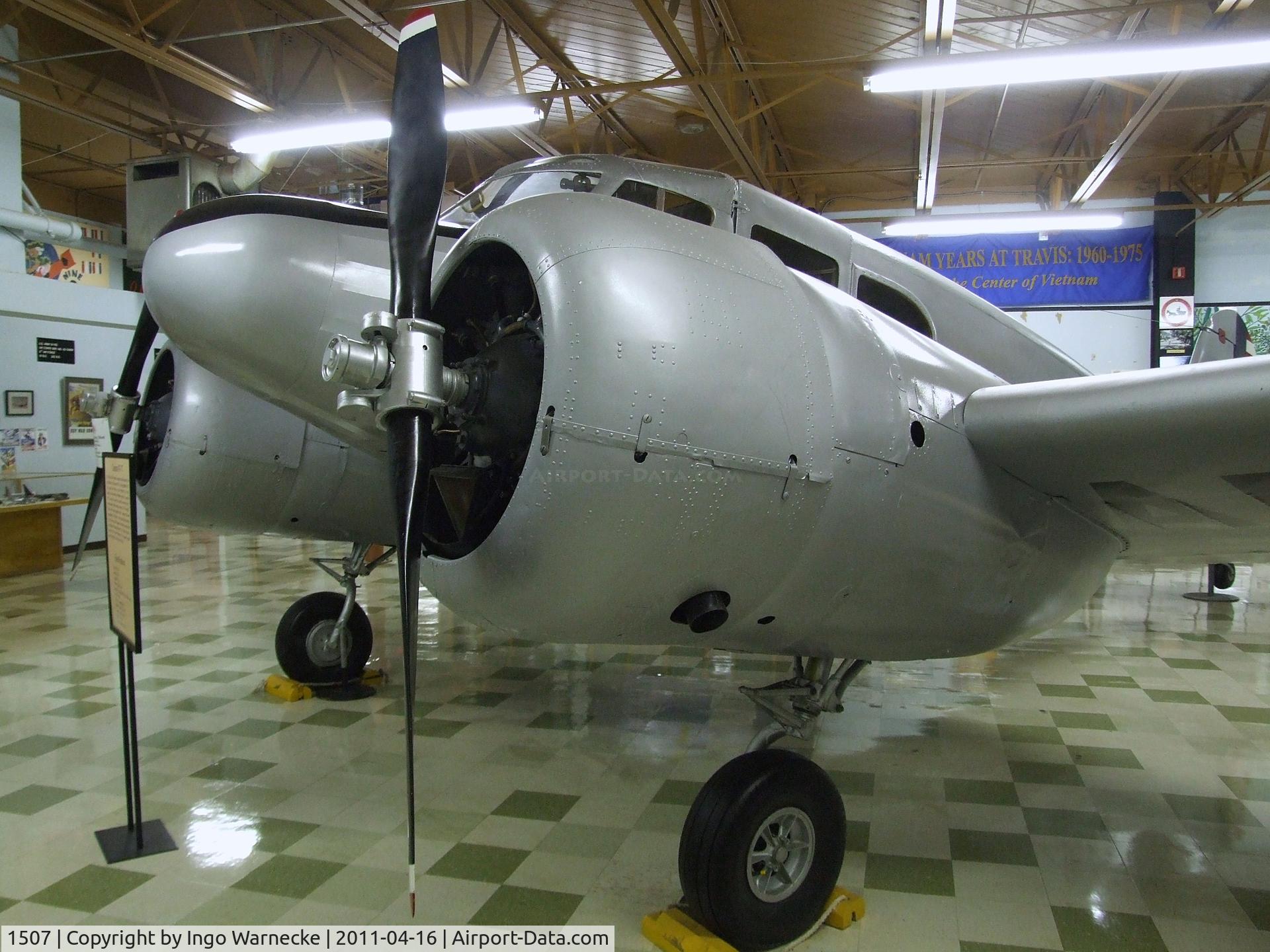 42-71507, 1939 Cessna UC-78 (AT-17/T50) Bobcat C/N 5826 (4203), Cessna AT-17 Bobcat at the Travis Air Museum, Travis AFB Fairfield CA