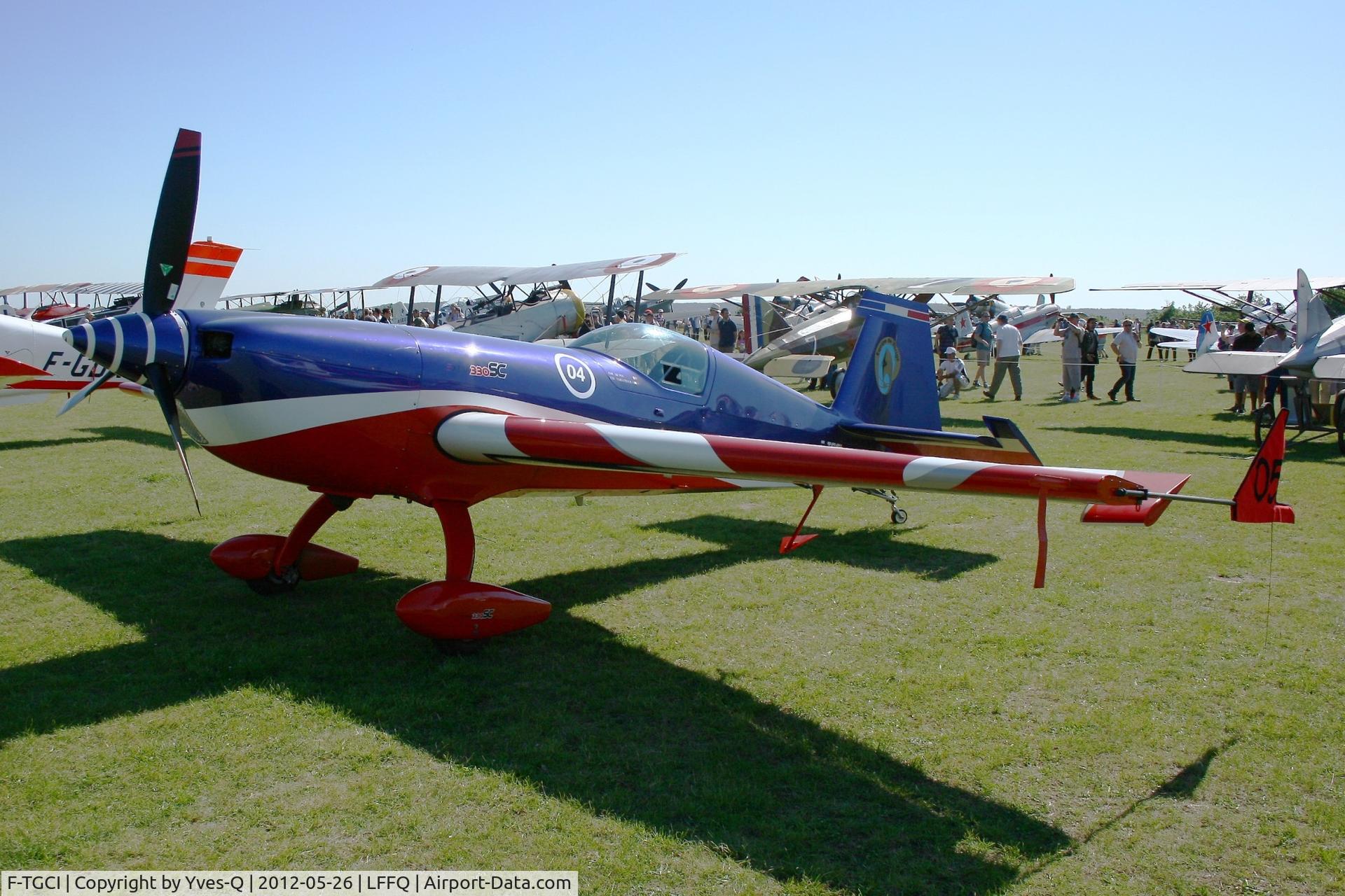 F-TGCI, Extra EA-330SC C/N 04, Extra 330SC n ° SC004, French Air Force Aerobatic Team, La Ferté-Alais Airfield (LFFQ) Air Show